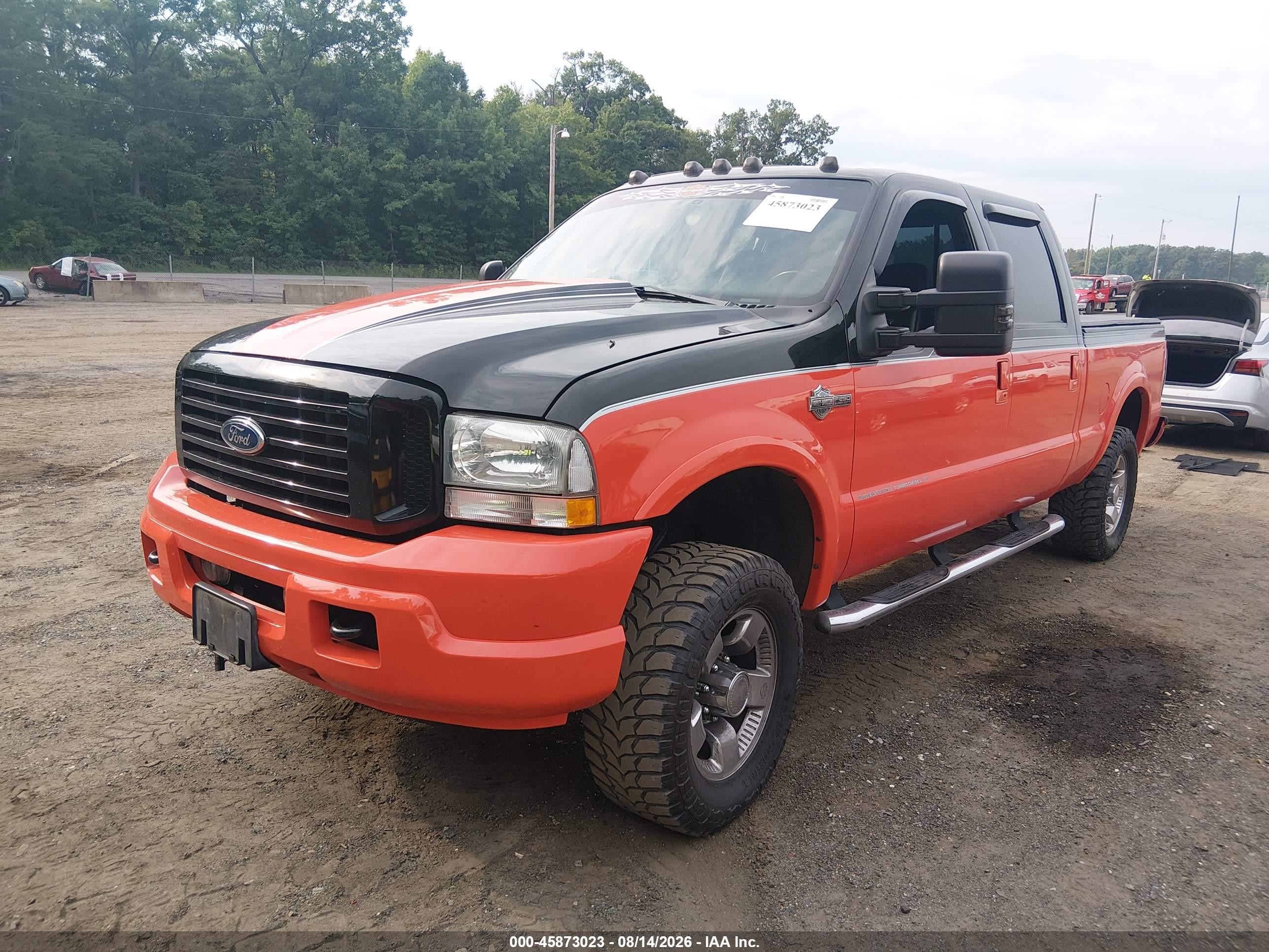 2004 Ford F-250 Lariat/xl/xlt Оранжевый vin: 1FTNW21P94EC17423