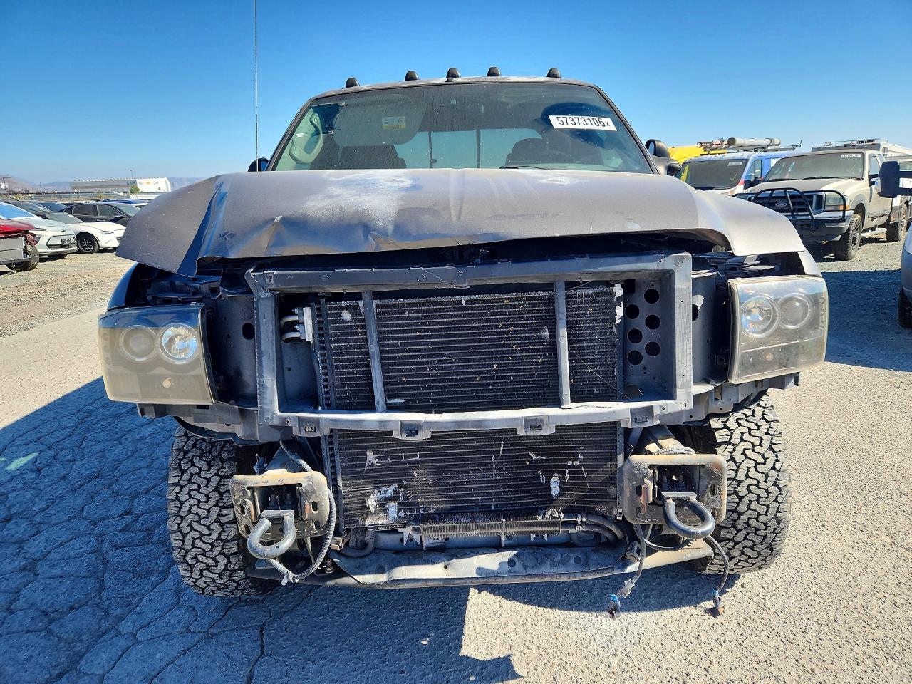 2004 Ford F250 Super Duty Gray vin: 1FTNW21P94EC60501