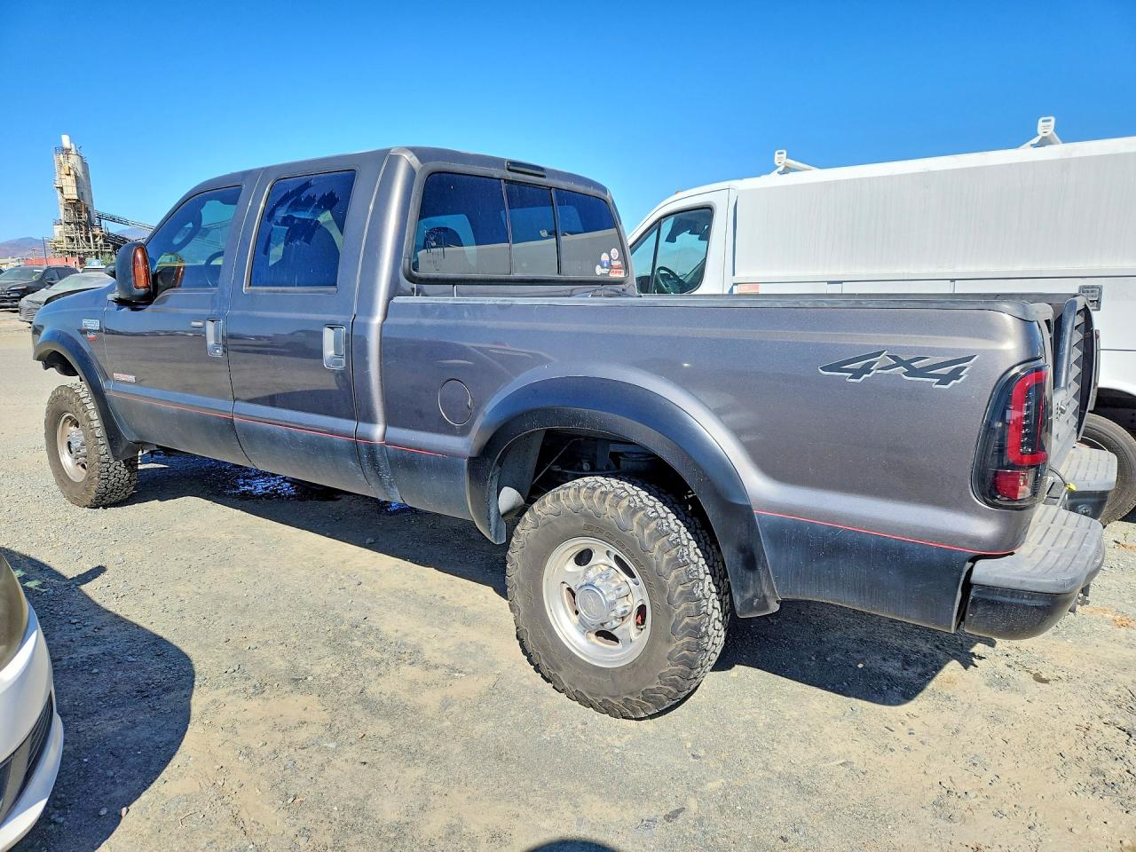 2004 Ford F250 Super Duty Gray vin: 1FTNW21P94EC60501