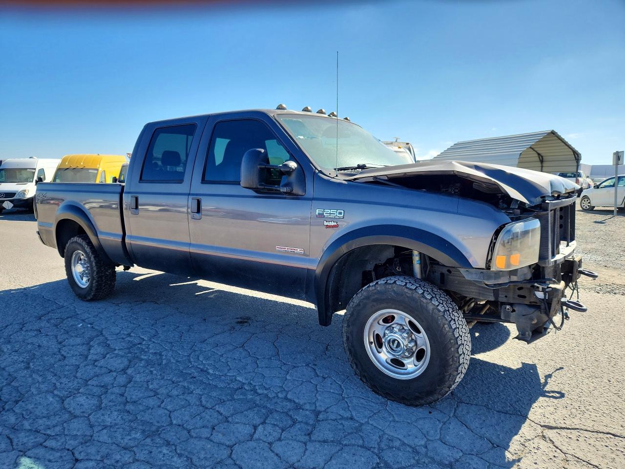 2004 Ford F250 Super Duty Gray vin: 1FTNW21P94EC60501