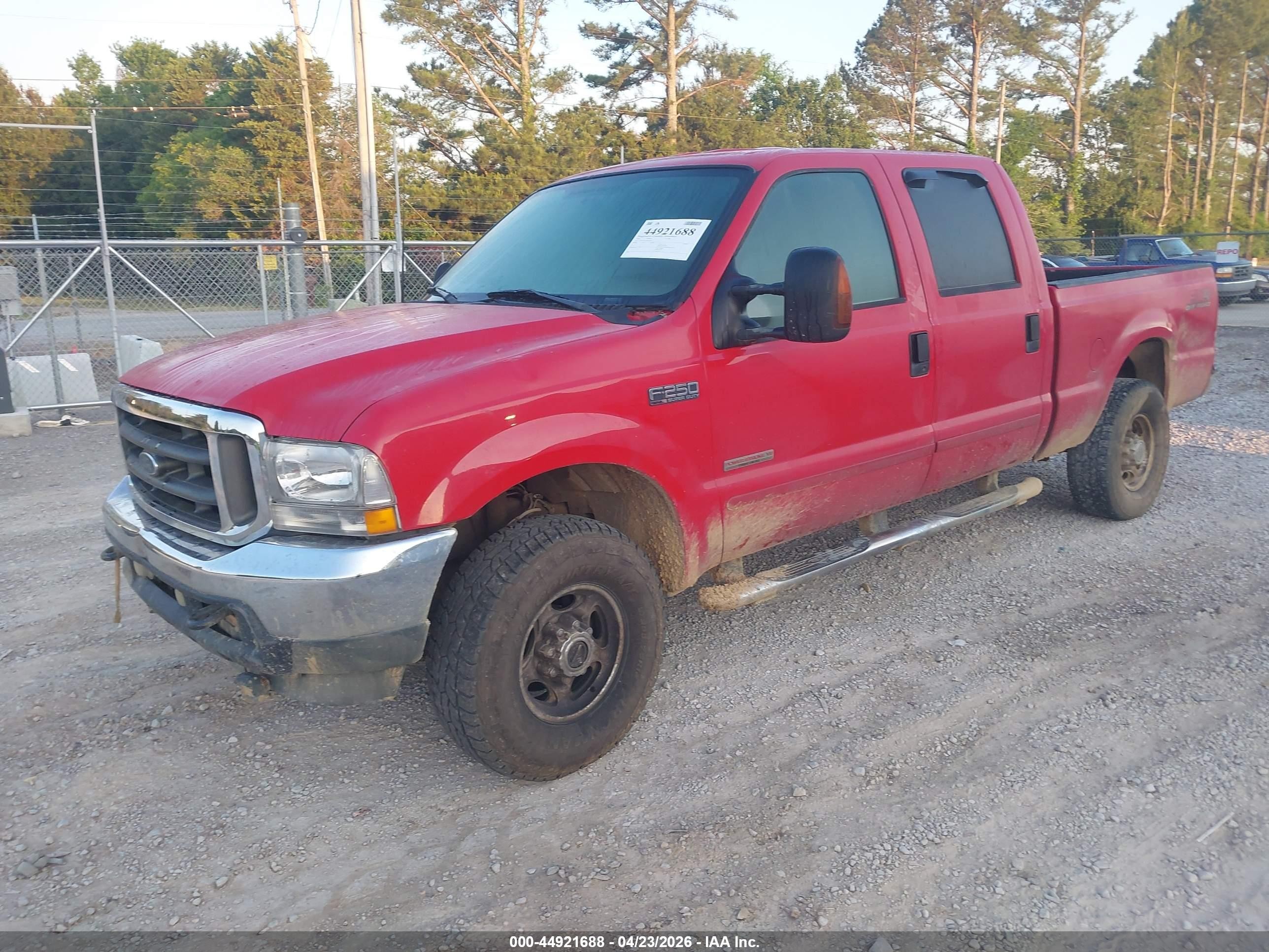 2003 Ford F-250 Lariat/xl/xlt Red vin: 1FTNW21PX3EB63693
