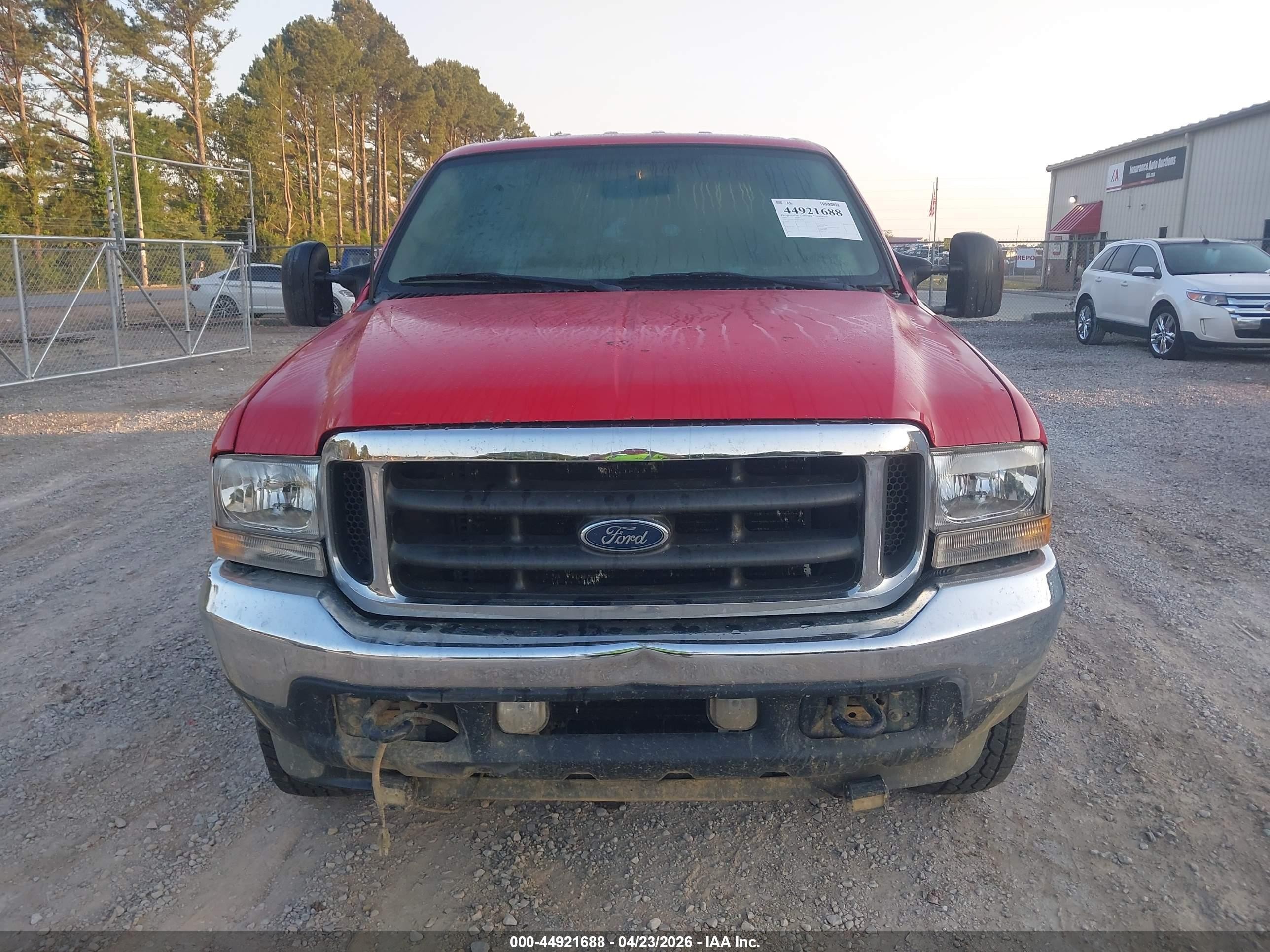 2003 Ford F-250 Lariat/xl/xlt Red vin: 1FTNW21PX3EB63693