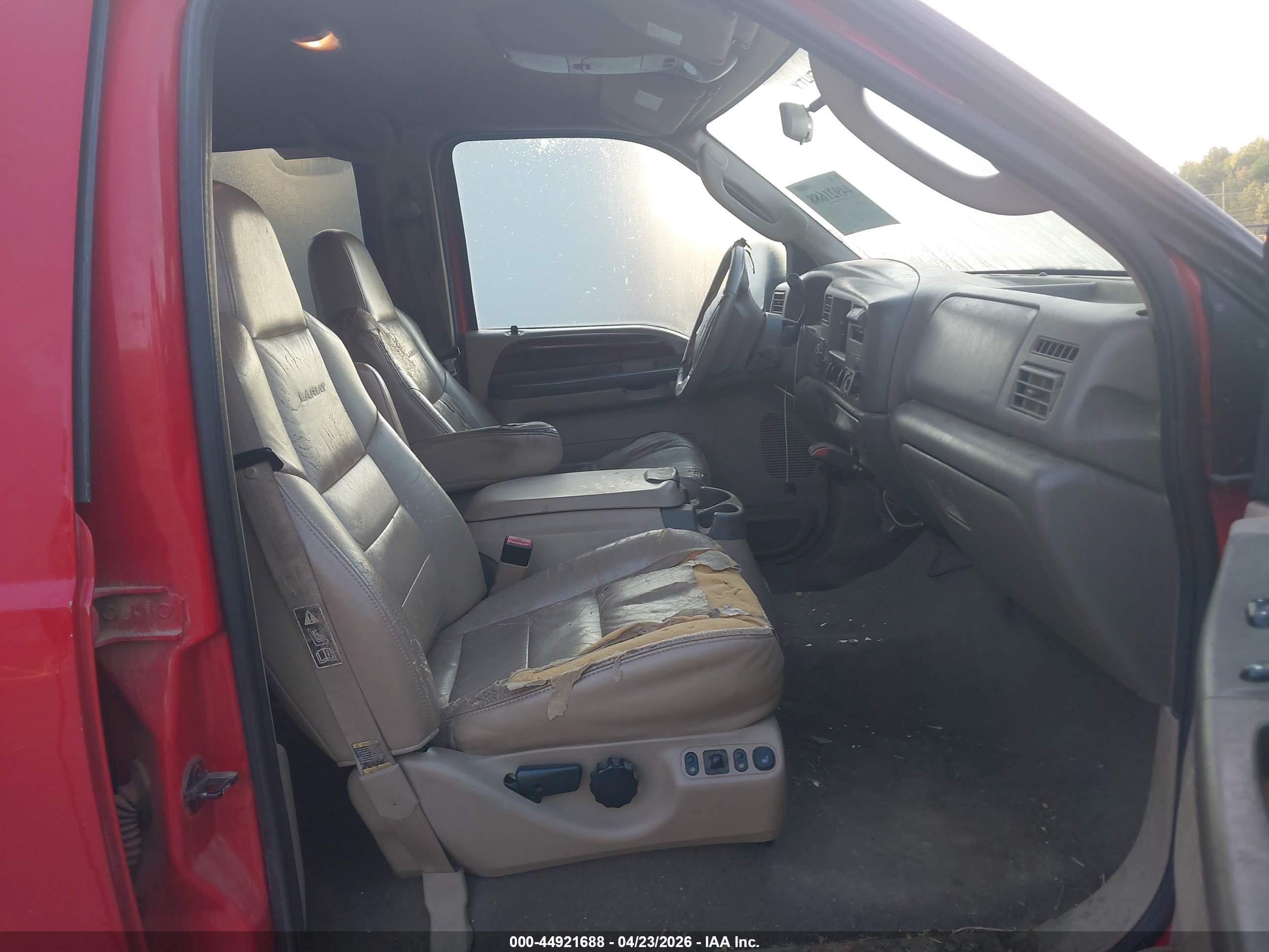 2003 Ford F-250 Lariat/xl/xlt Red vin: 1FTNW21PX3EB63693