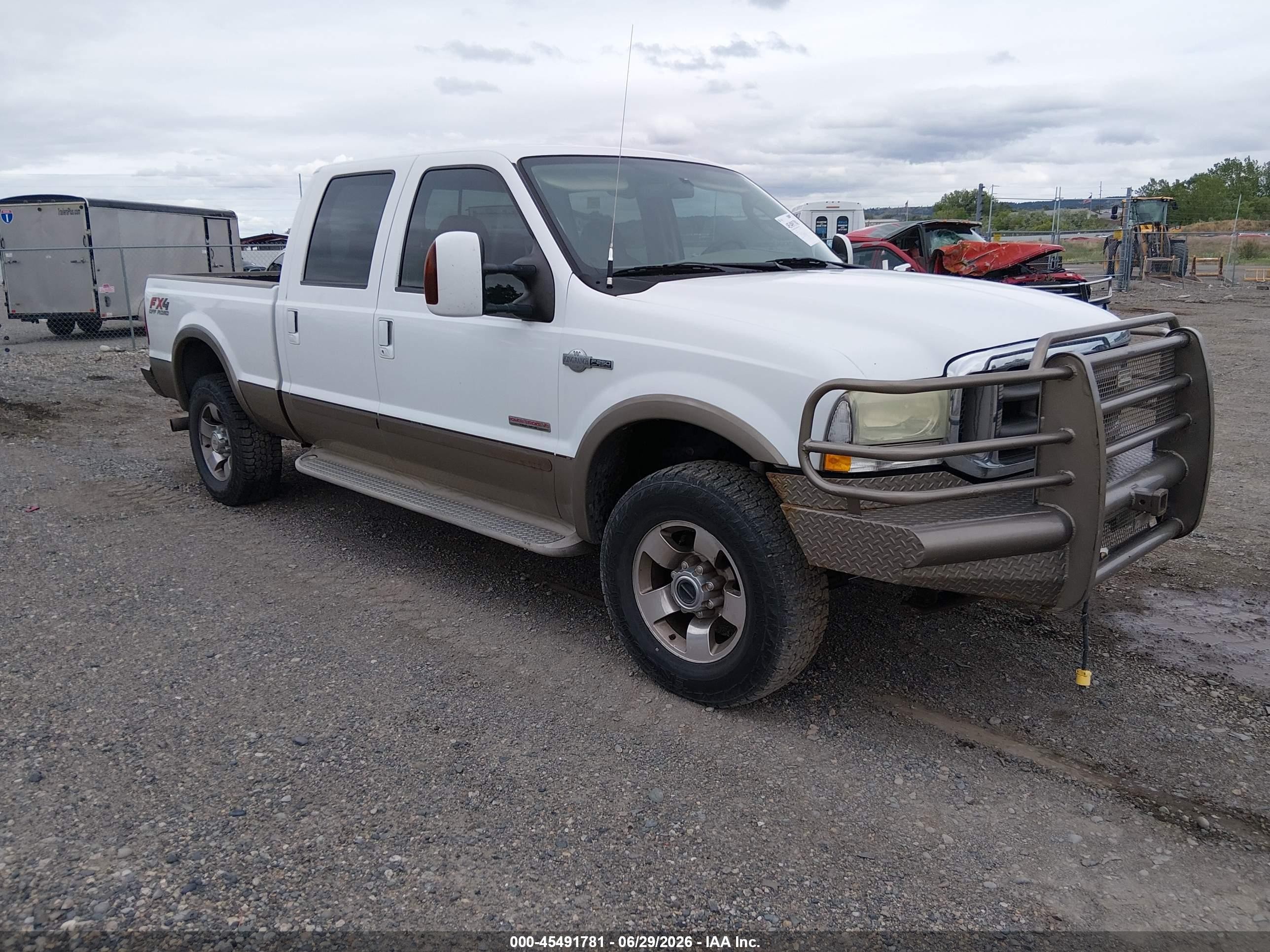 2004 Ford F-250 Lariat/xl/xlt White vin: 1FTNW21PX4EC43576