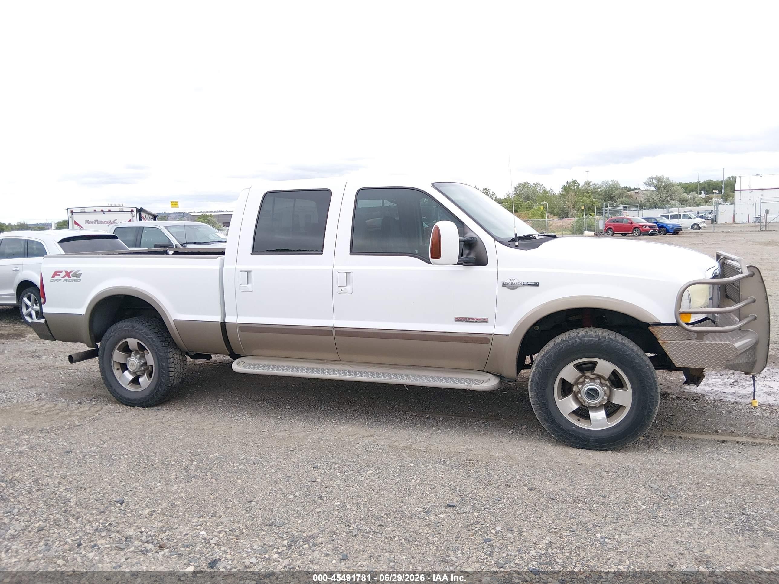 2004 Ford F-250 Lariat/xl/xlt White vin: 1FTNW21PX4EC43576