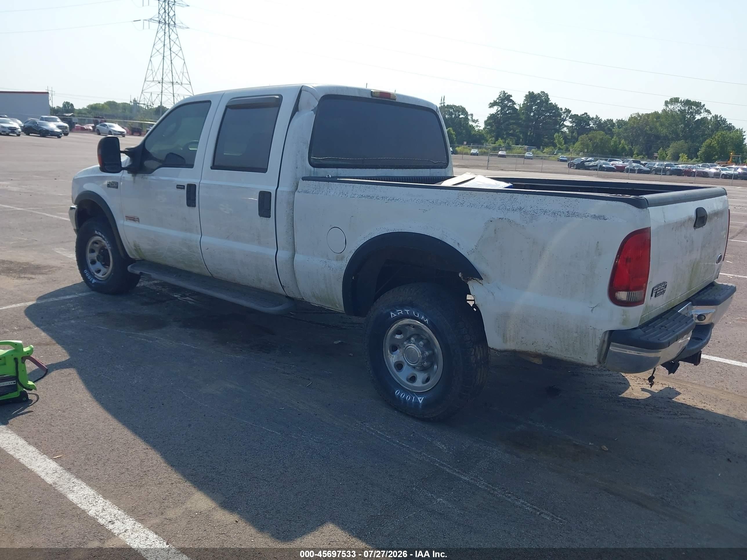 2004 Ford F-250 Lariat/xl/xlt White vin: 1FTNW21PX4EC48664