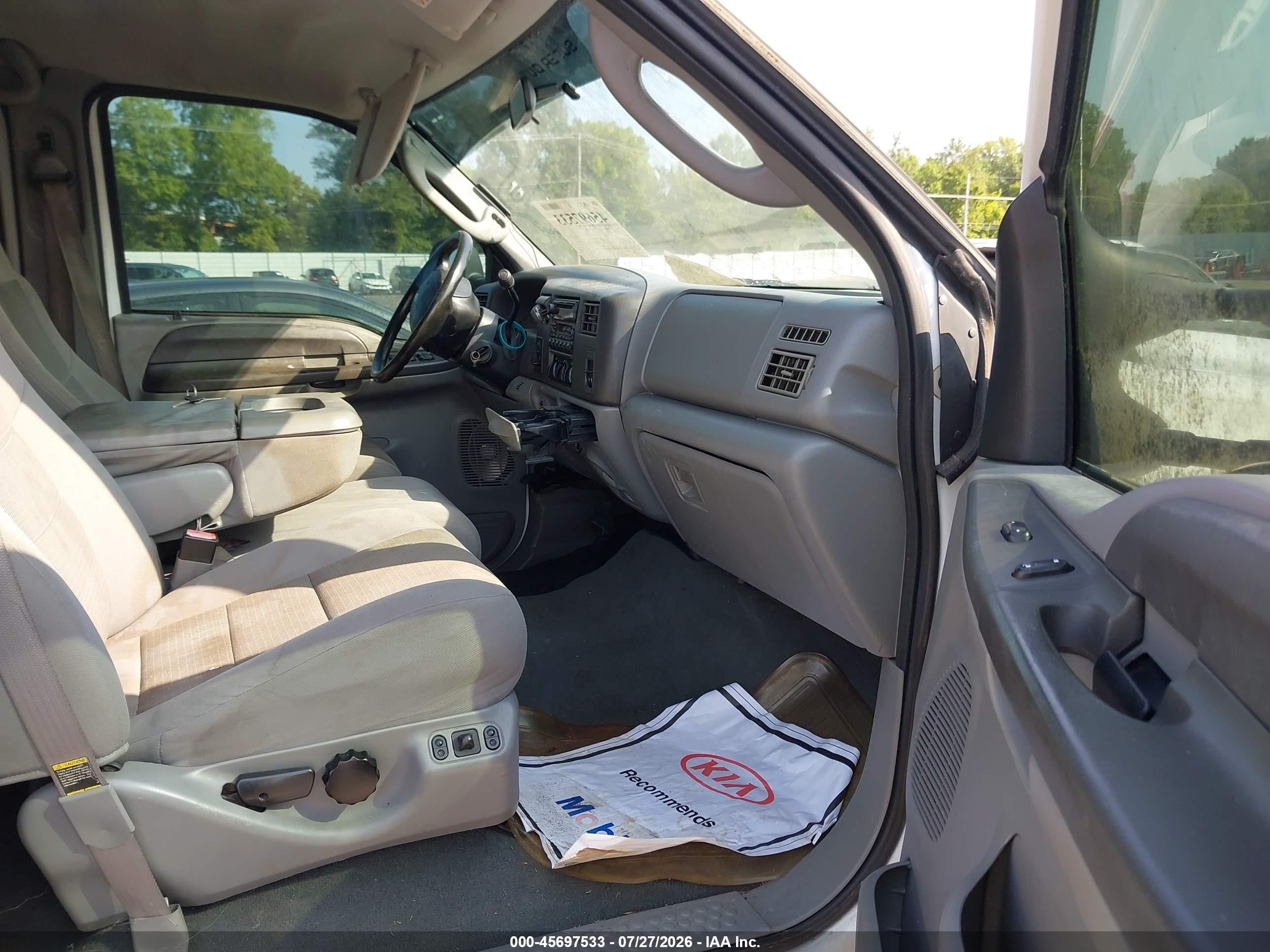 2004 Ford F-250 Lariat/xl/xlt White vin: 1FTNW21PX4EC48664