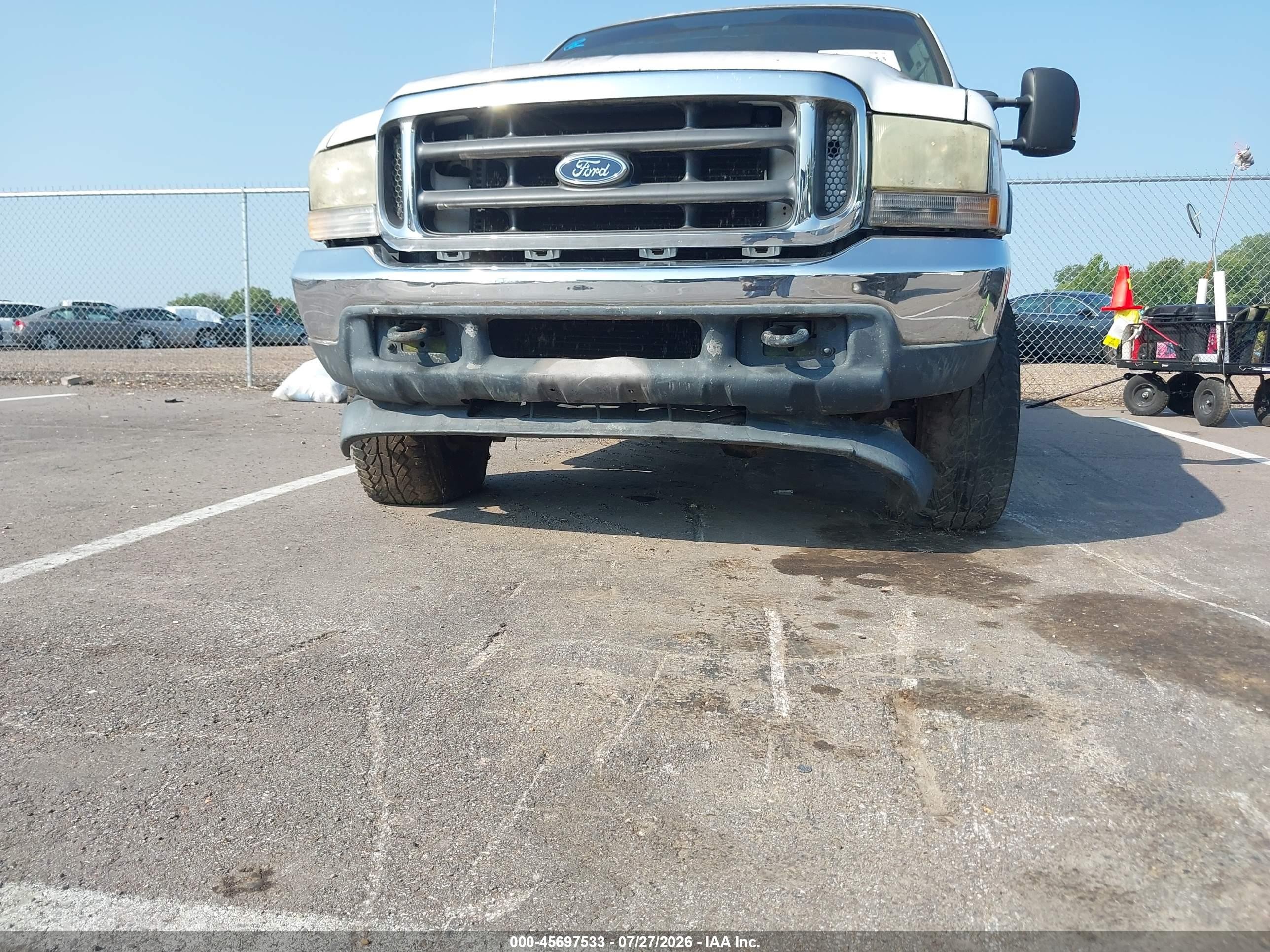2004 Ford F-250 Lariat/xl/xlt White vin: 1FTNW21PX4EC48664