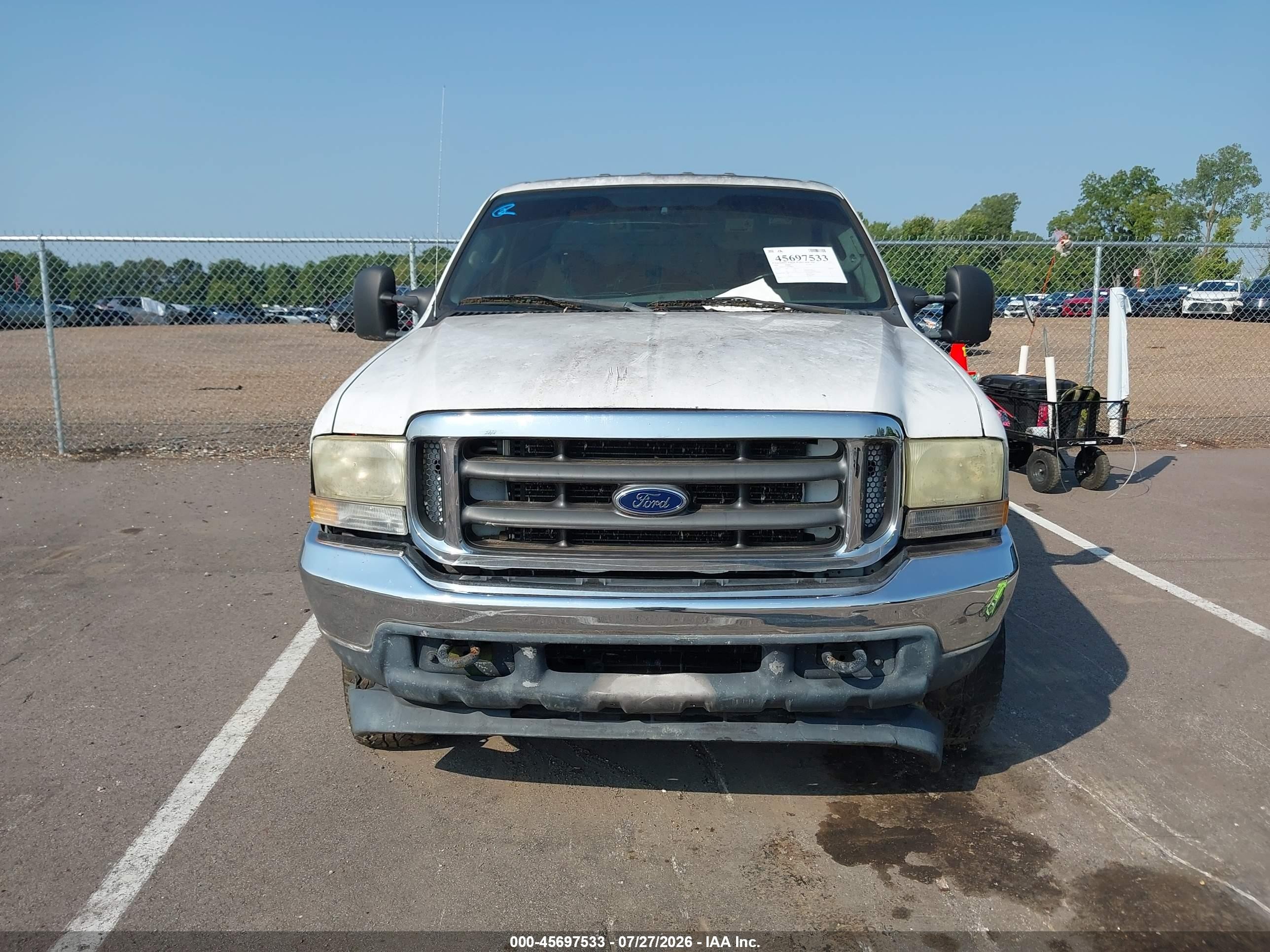 2004 Ford F-250 Lariat/xl/xlt White vin: 1FTNW21PX4EC48664