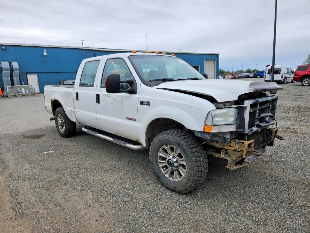 2004 Ford F250 Super Duty White vin: 1FTNW21PX4EC82720