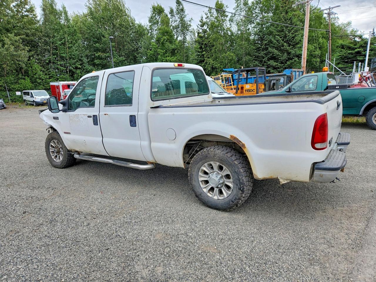 2004 Ford F250 Super Duty White vin: 1FTNW21PX4EC82720