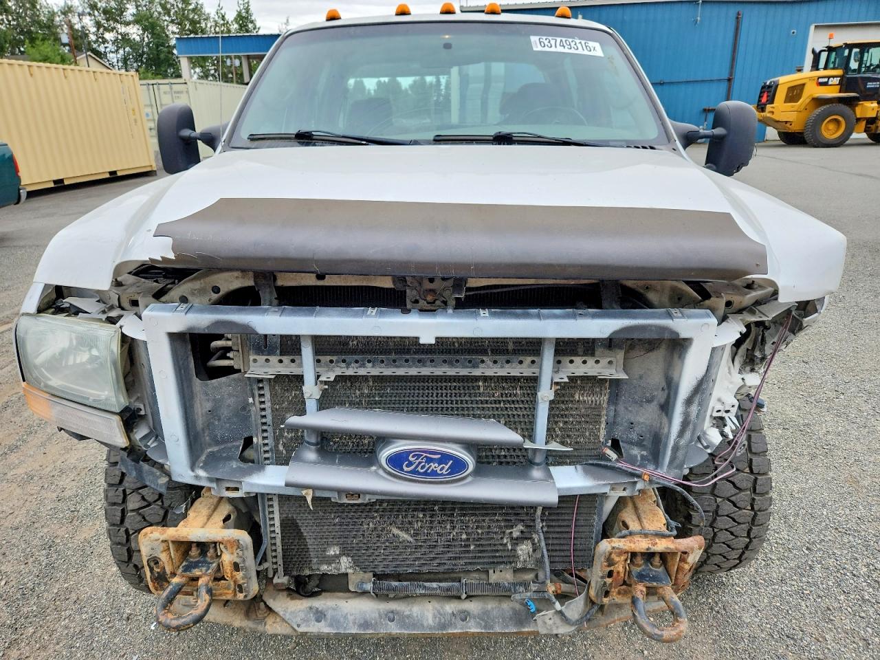 2004 Ford F250 Super Duty White vin: 1FTNW21PX4EC82720