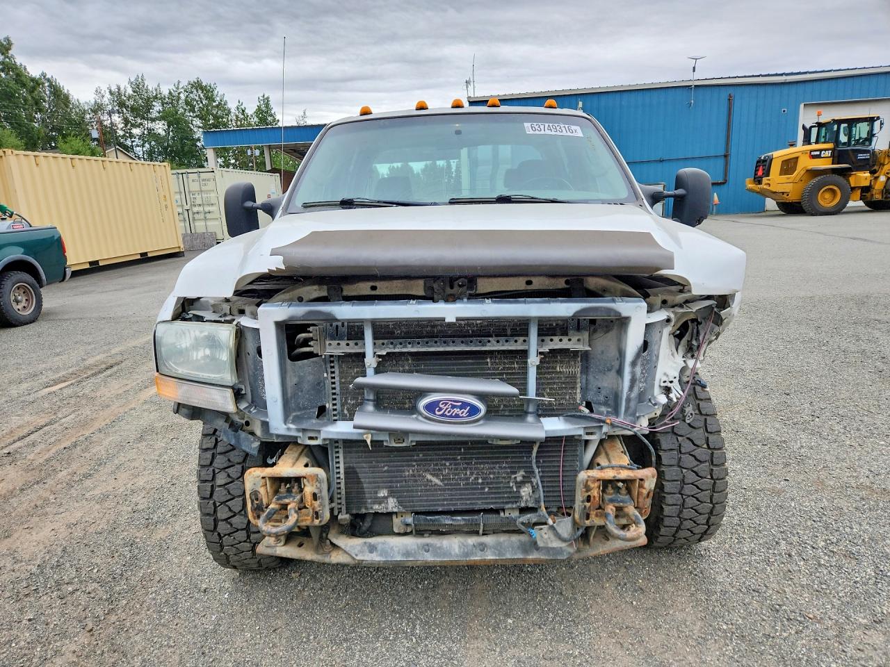 2004 Ford F250 Super Duty White vin: 1FTNW21PX4EC82720