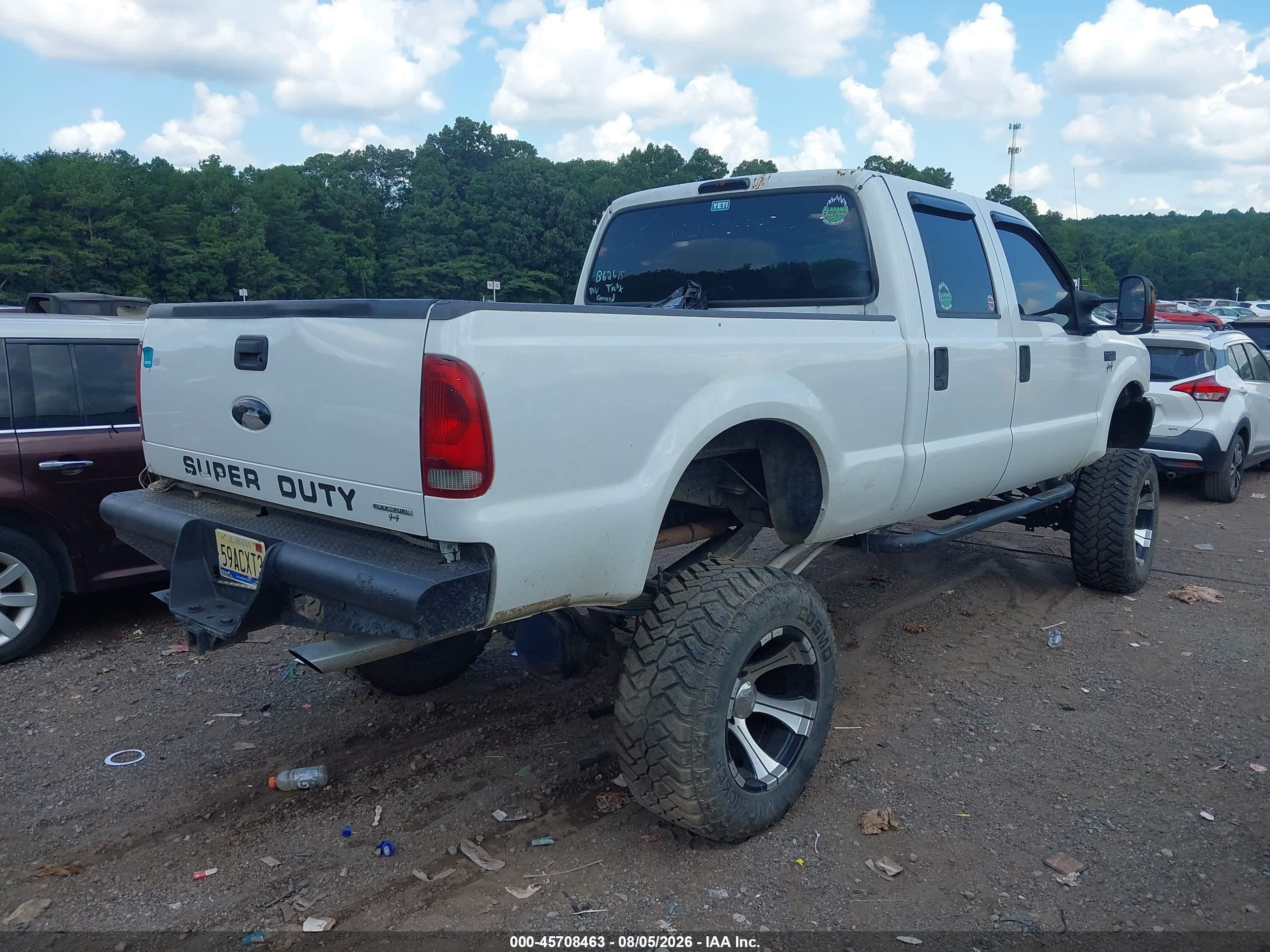 2001 Ford F-250 Lariat/xl/xlt White vin: 1FTNW21S11EB62613