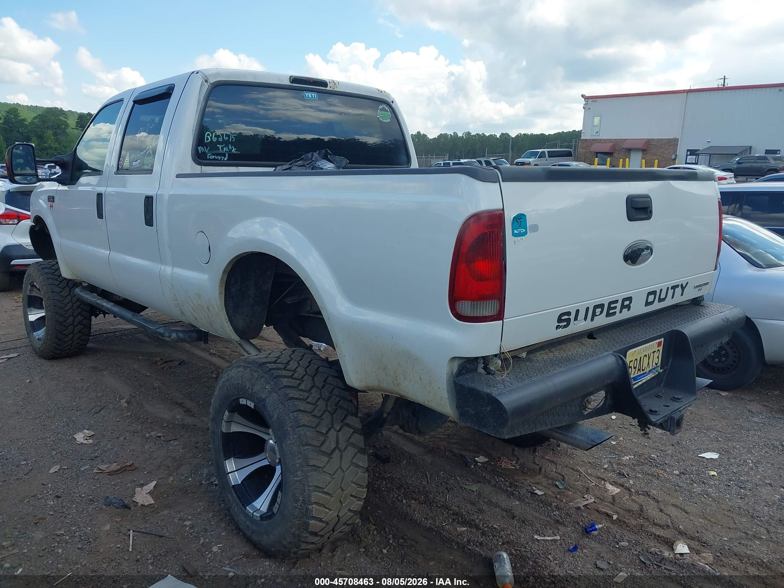 2001 Ford F-250 Lariat/xl/xlt White vin: 1FTNW21S11EB62613