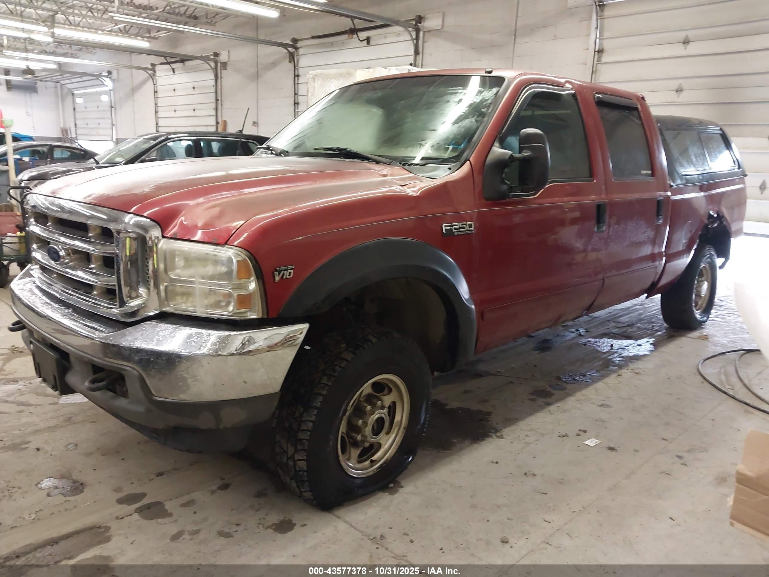 2001 Ford F-250 Lariat/xl/xlt Красный vin: 1FTNW21S21EA95584