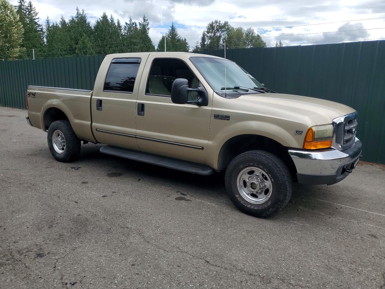 2000 Ford F250 Super Duty Tan vin: 1FTNW21S2YEE03802