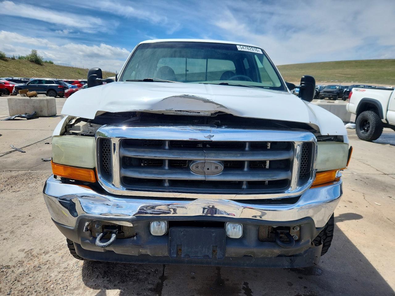 2001 Ford F250 Super Duty White vin: 1FTNW21S31ED86496
