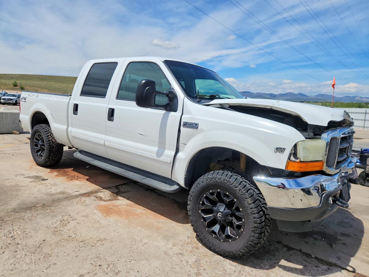 2001 Ford F250 Super Duty White vin: 1FTNW21S31ED86496