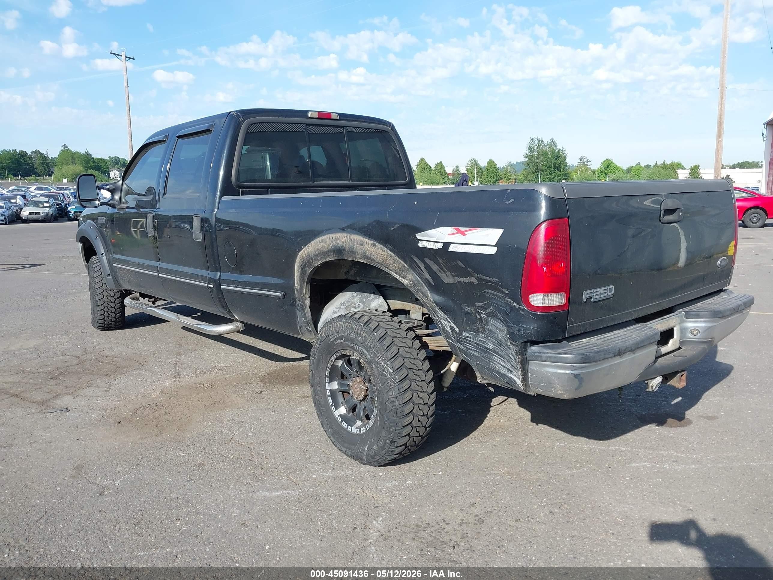 1999 Ford F-250 Lariat/xl/xlt Black vin: 1FTNW21S3XEB24874