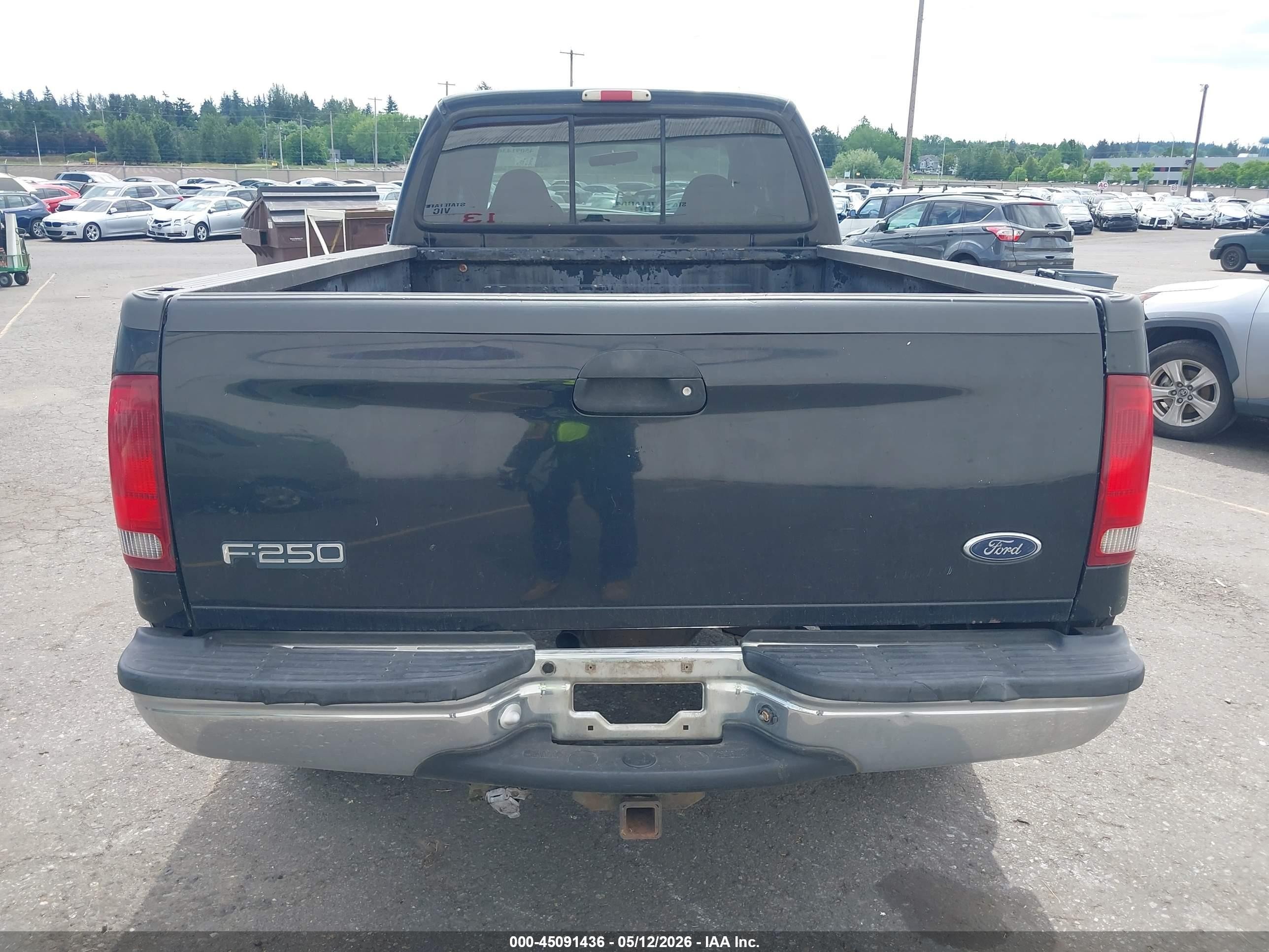 1999 Ford F-250 Lariat/xl/xlt Black vin: 1FTNW21S3XEB24874