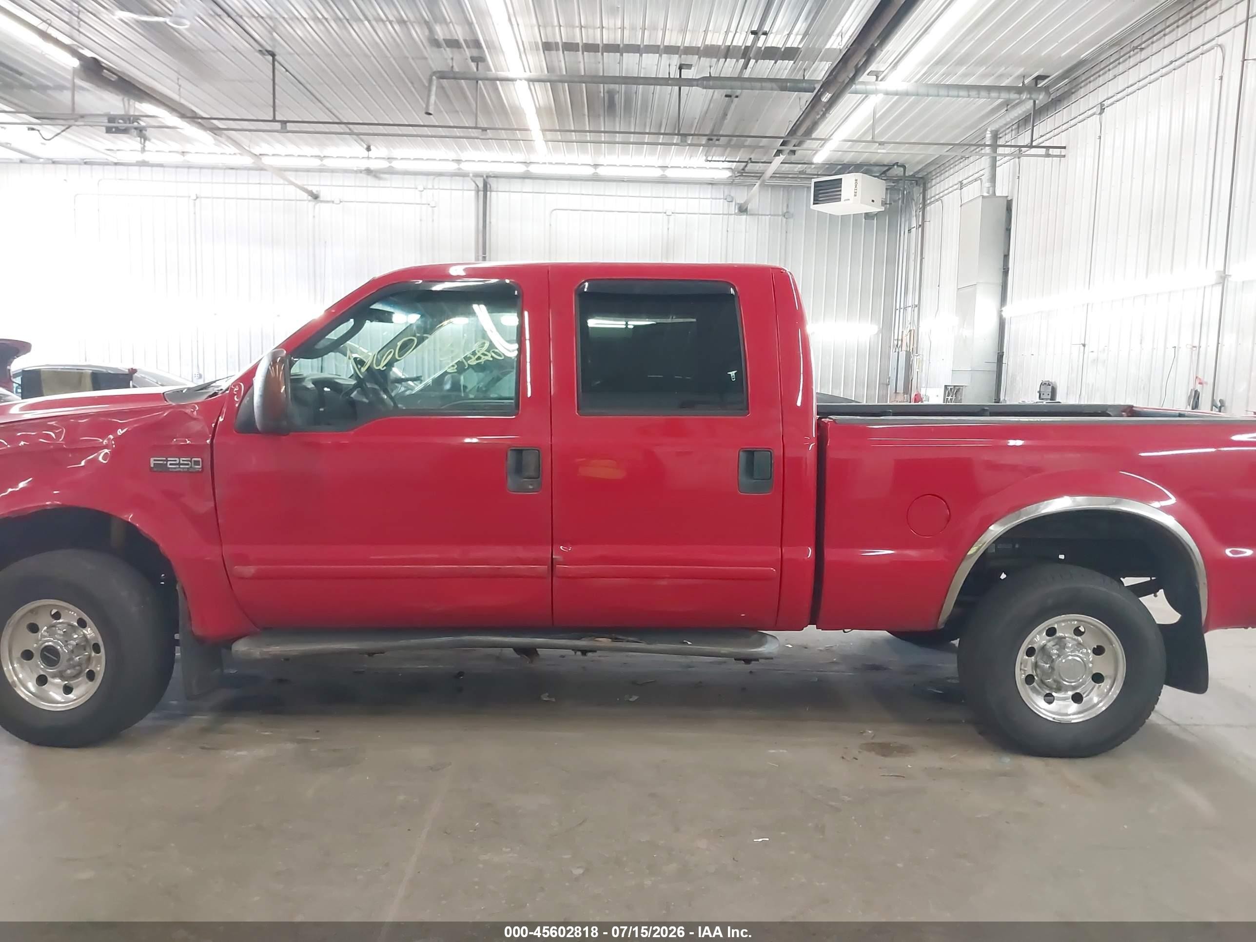 2003 Ford F-250 Lariat/xl/xlt Красный vin: 1FTNW21S43EC68444