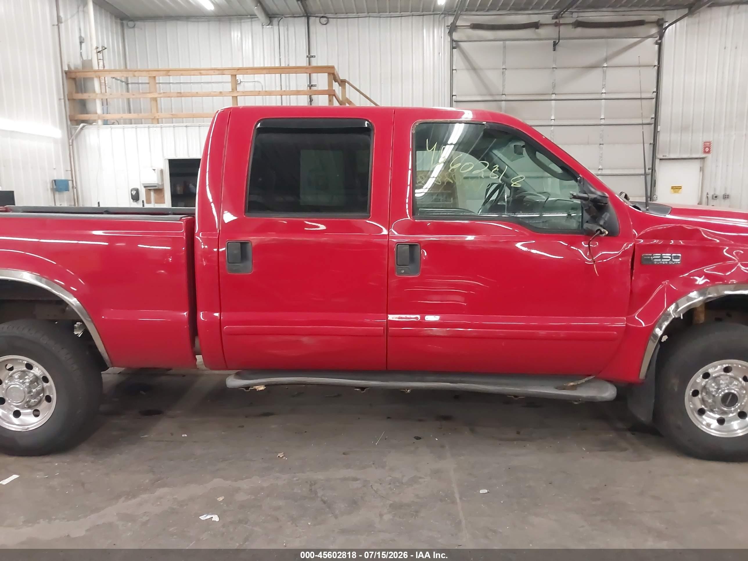 2003 Ford F-250 Lariat/xl/xlt Красный vin: 1FTNW21S43EC68444