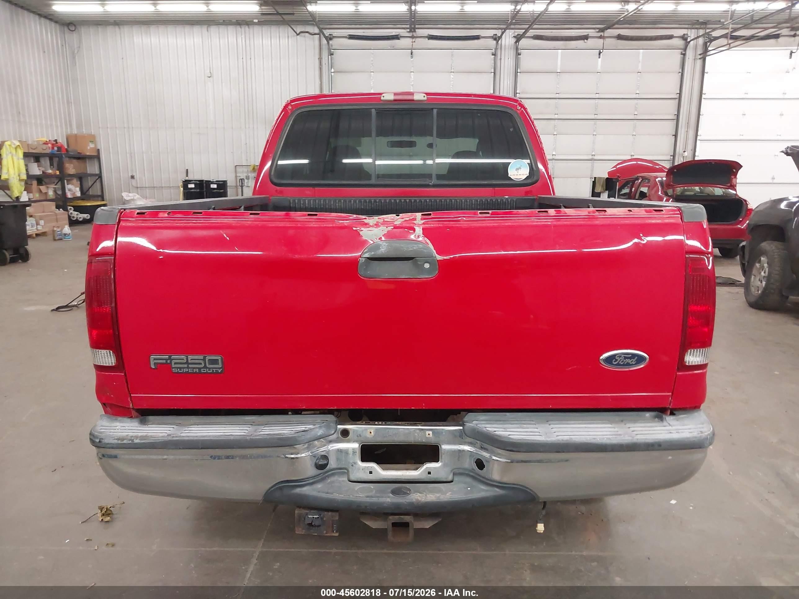 2003 Ford F-250 Lariat/xl/xlt Красный vin: 1FTNW21S43EC68444