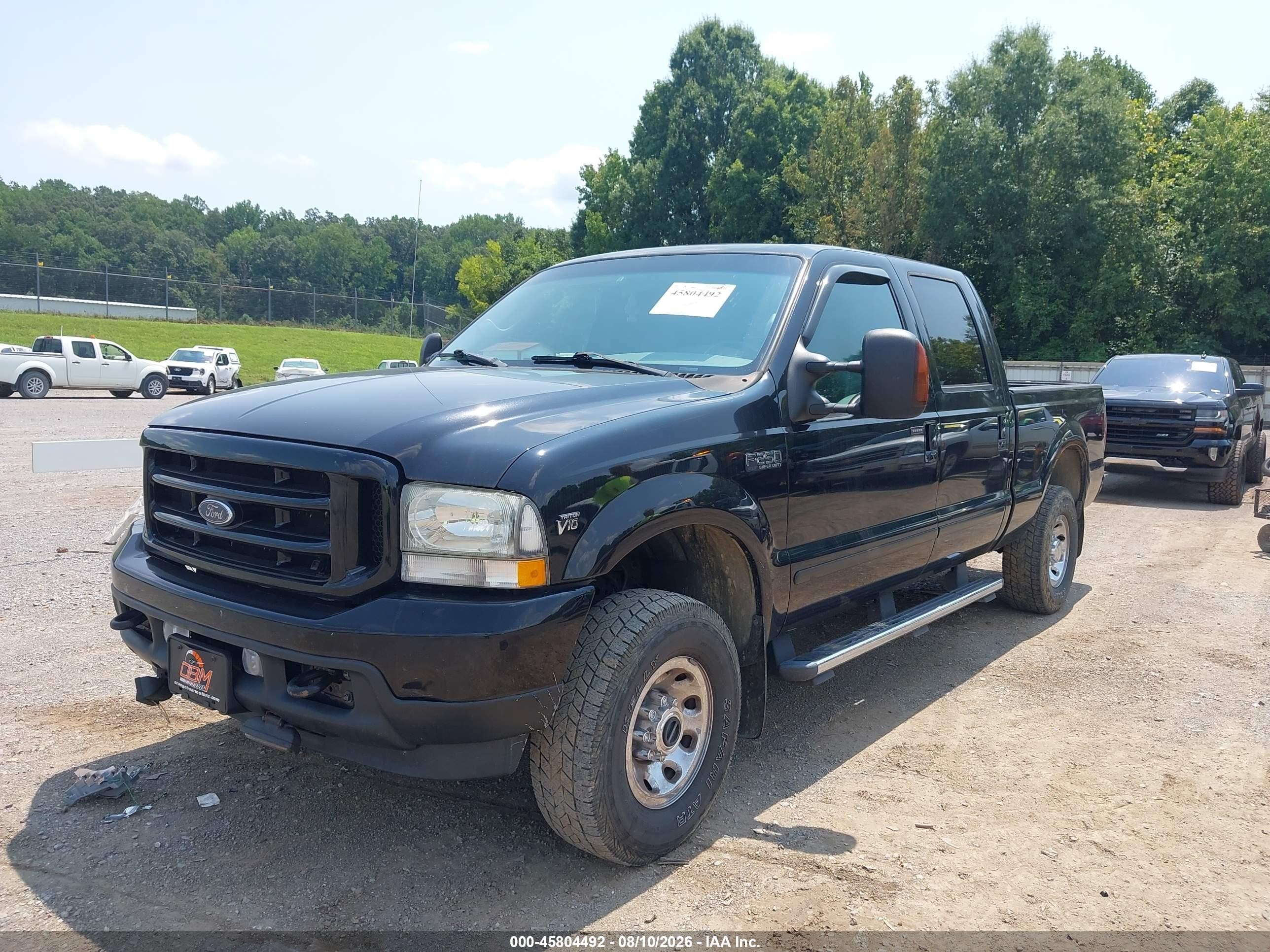 2004 Ford F-250 Lariat/xl/xlt Черный vin: 1FTNW21S64EC82315