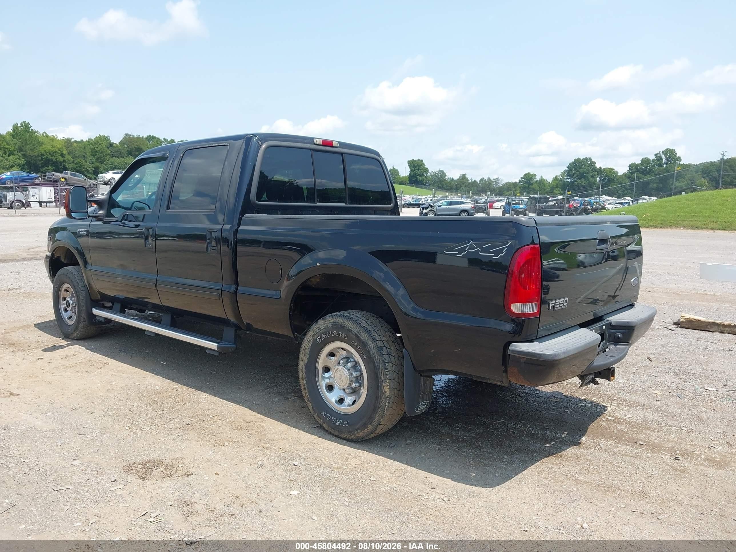 2004 Ford F-250 Lariat/xl/xlt Черный vin: 1FTNW21S64EC82315