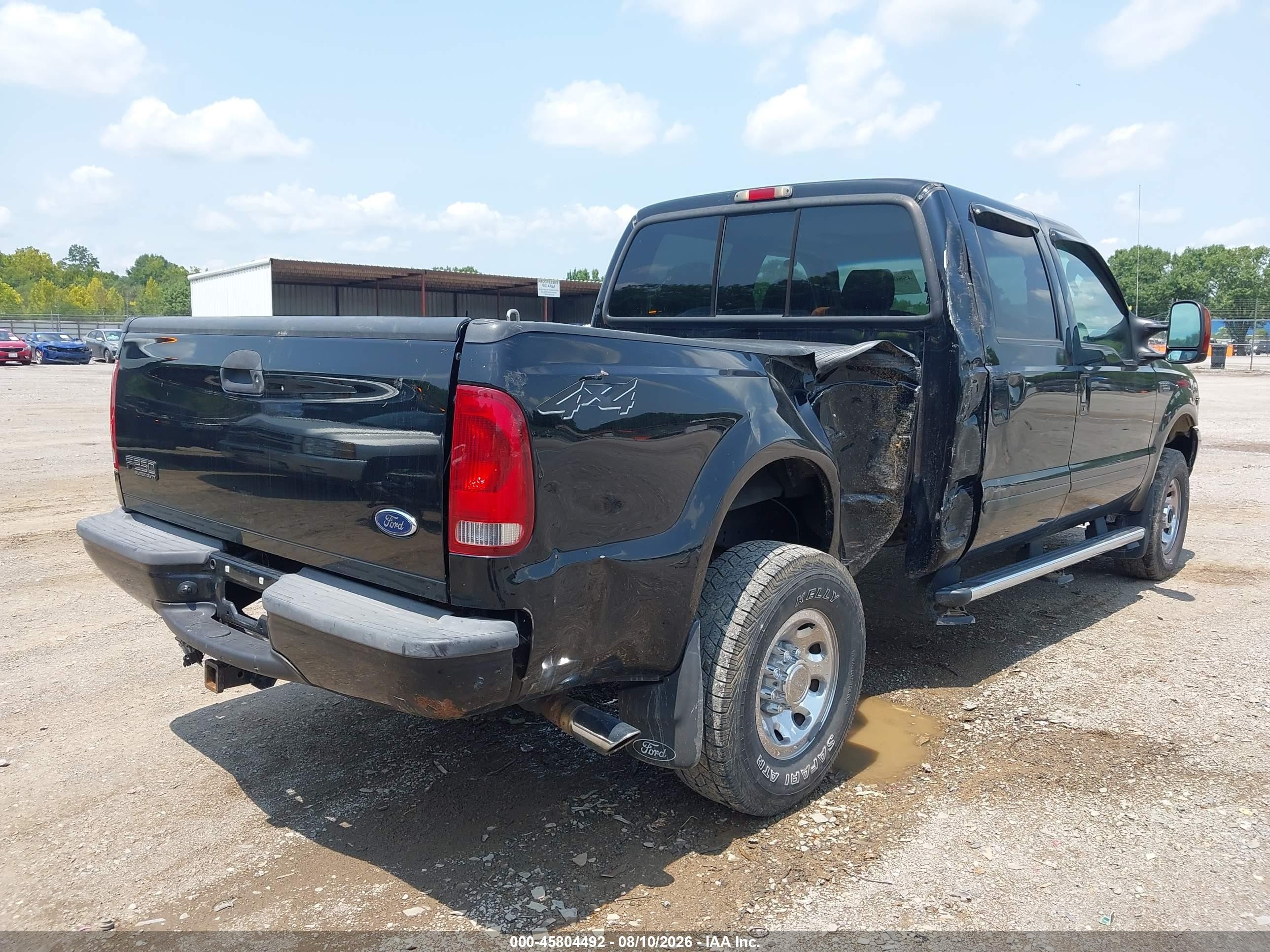 2004 Ford F-250 Lariat/xl/xlt Черный vin: 1FTNW21S64EC82315