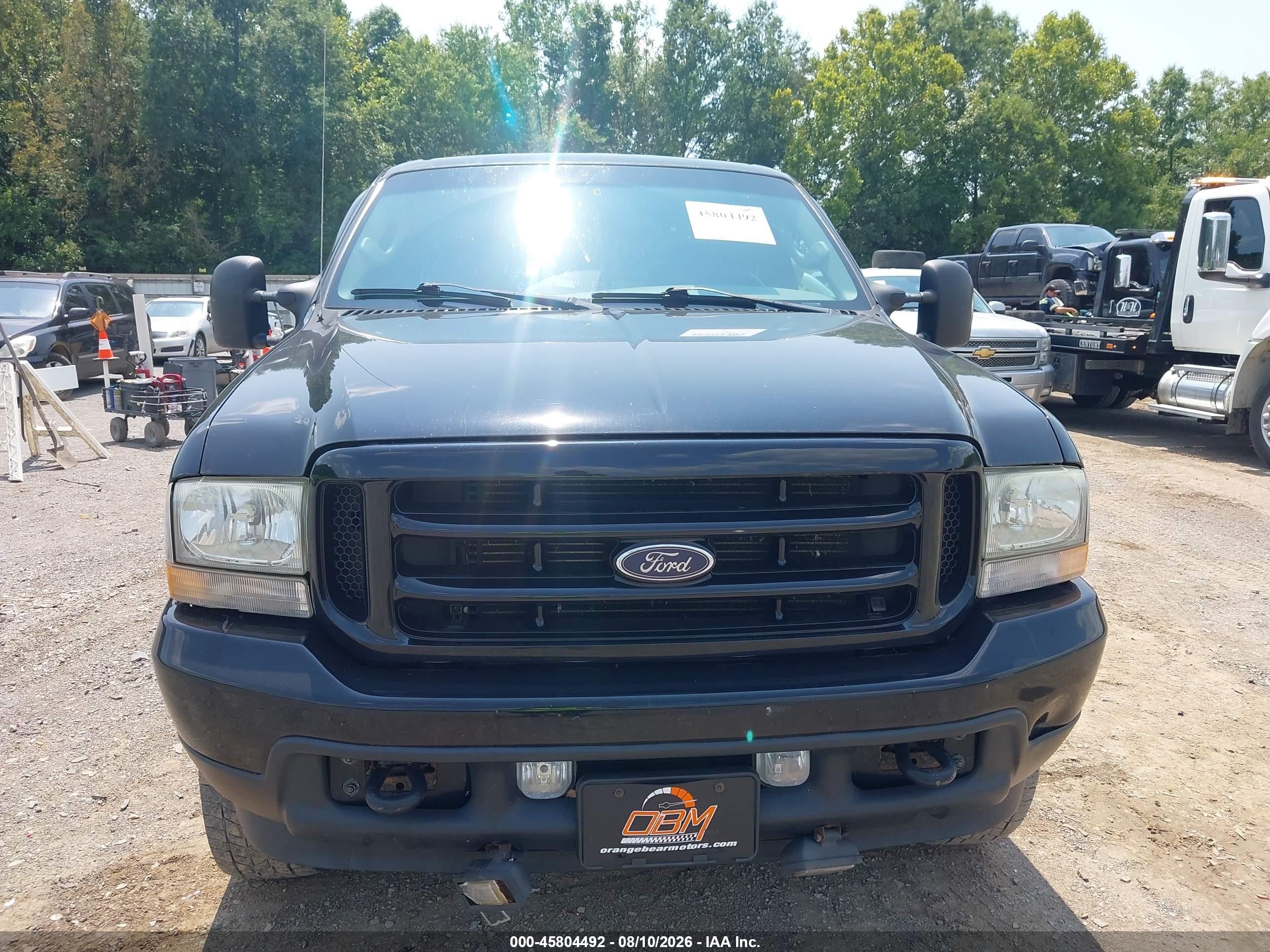 2004 Ford F-250 Lariat/xl/xlt Черный vin: 1FTNW21S64EC82315