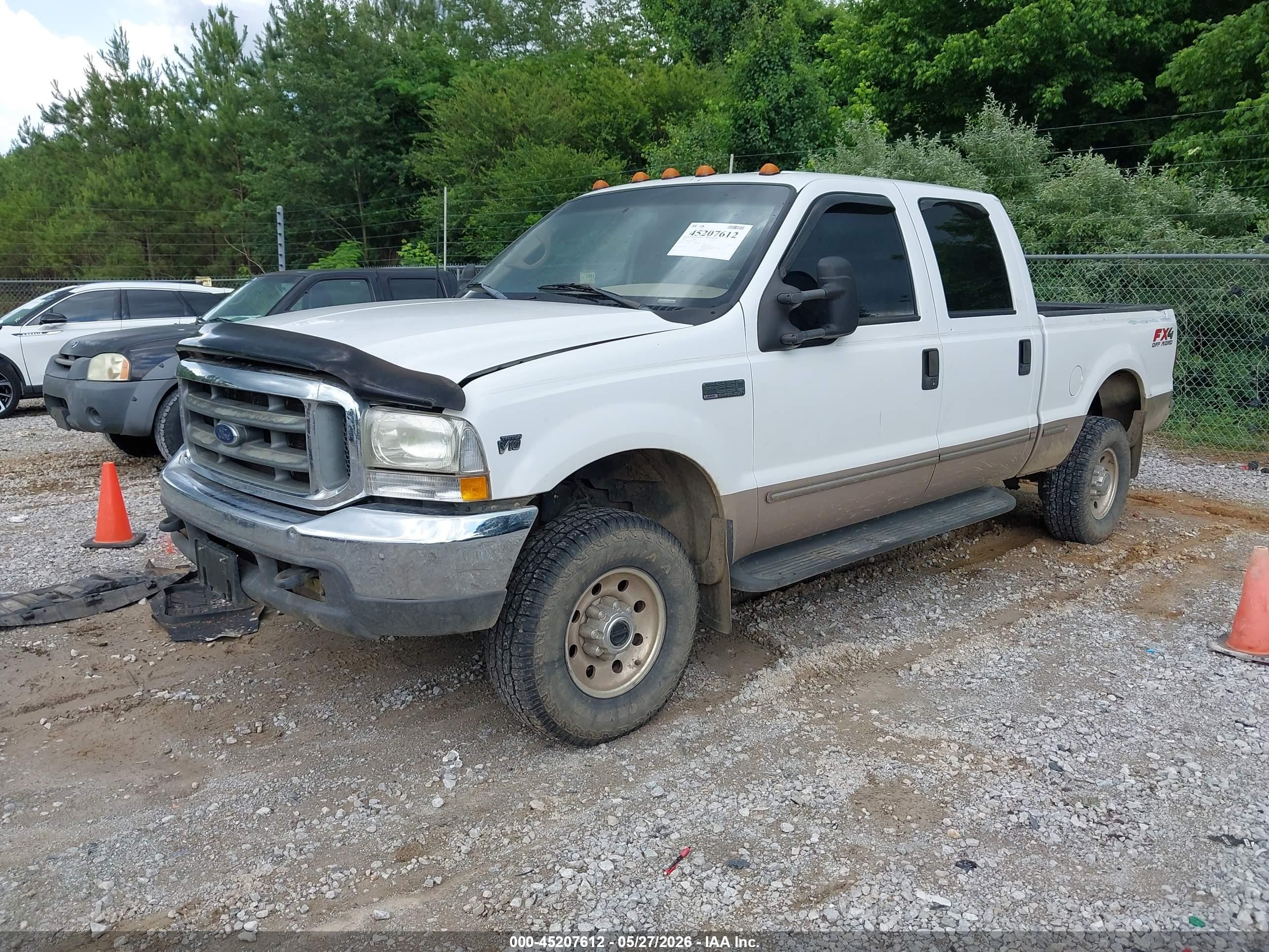 1999 Ford F-250 Lariat/xl/xlt White vin: 1FTNW21S6XEC67432