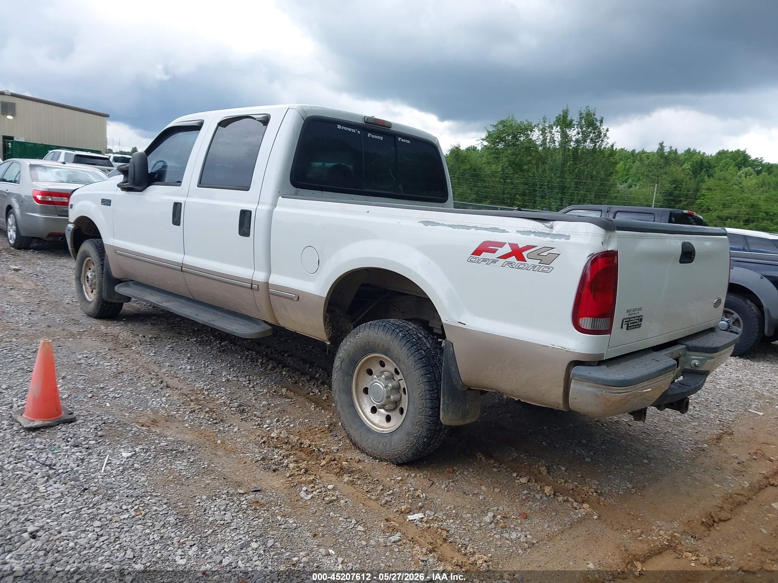 1999 Ford F-250 Lariat/xl/xlt White vin: 1FTNW21S6XEC67432