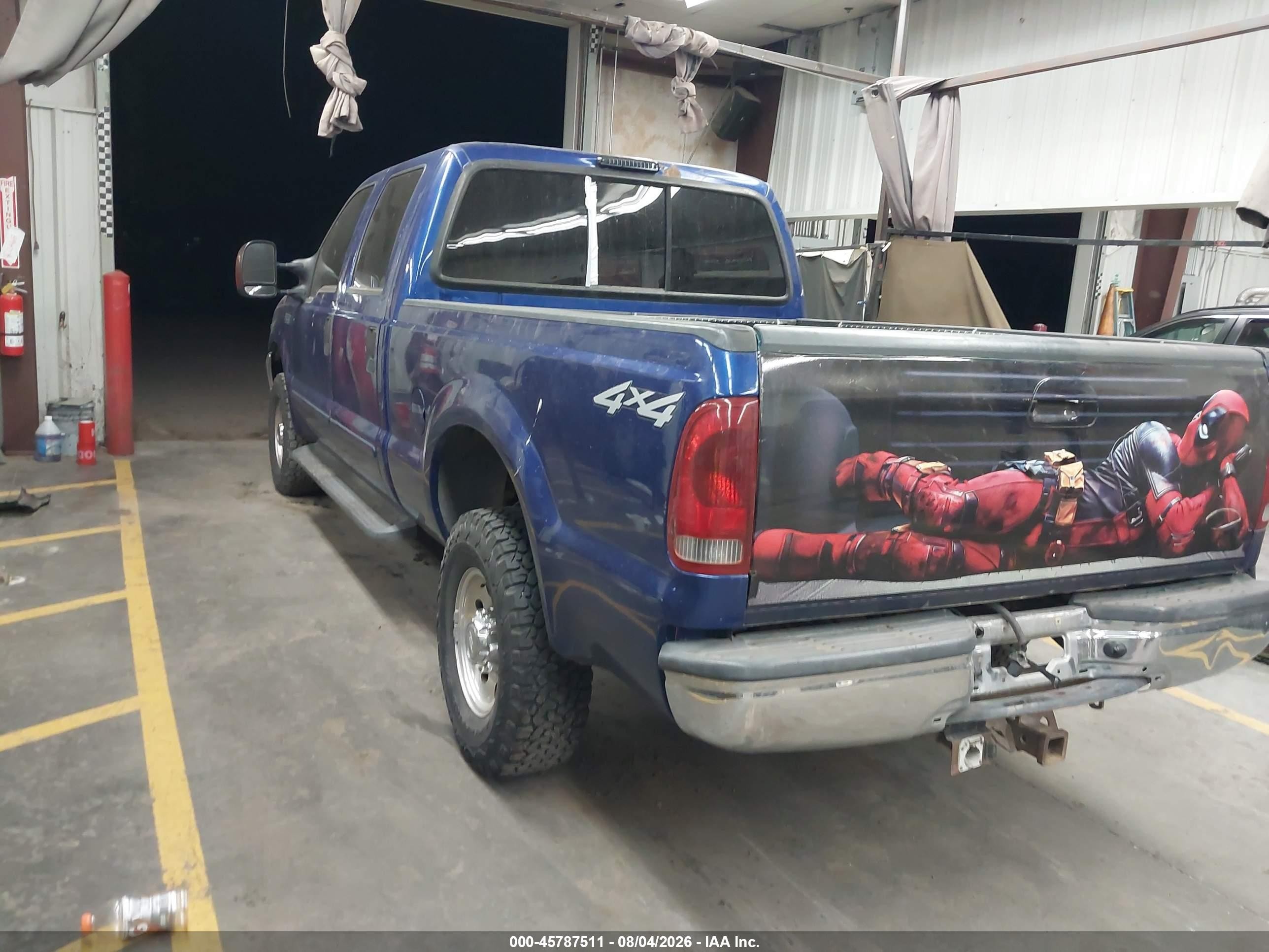 2003 Ford F-250 Lariat/xl/xlt Blue vin: 1FTNW21S93EC90844