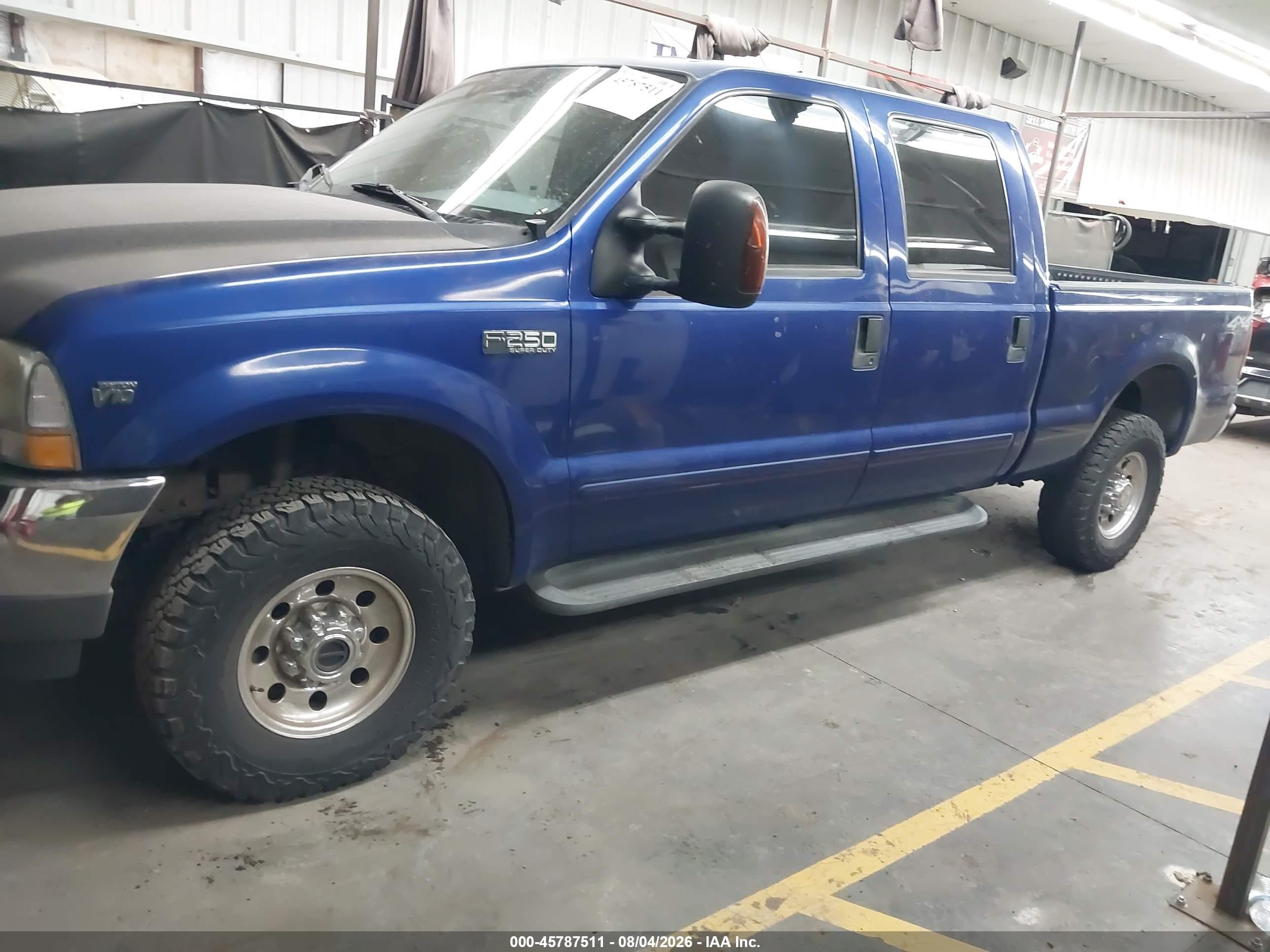 2003 Ford F-250 Lariat/xl/xlt Blue vin: 1FTNW21S93EC90844