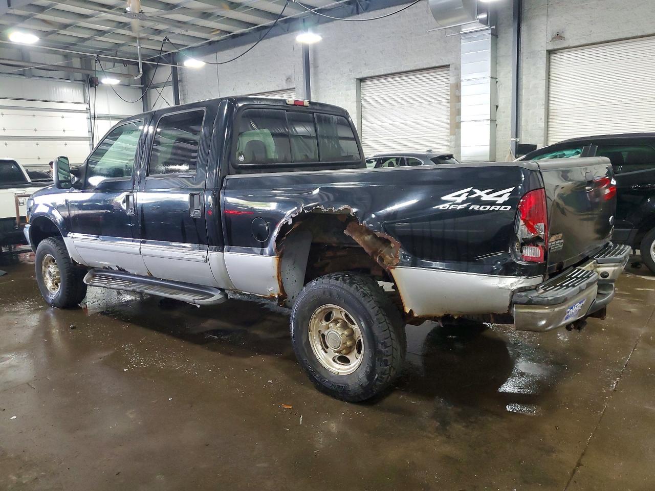 2002 Ford F250 Super Duty Черный vin: 1FTNW21SX2EB15078
