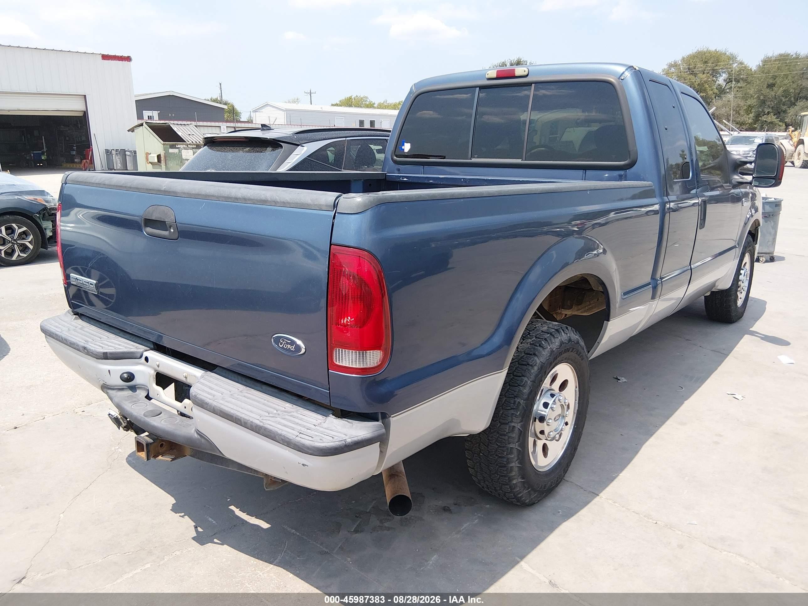 2005 Ford F-250 Lariat/xl/xlt Blue vin: 1FTNX20555EC39353
