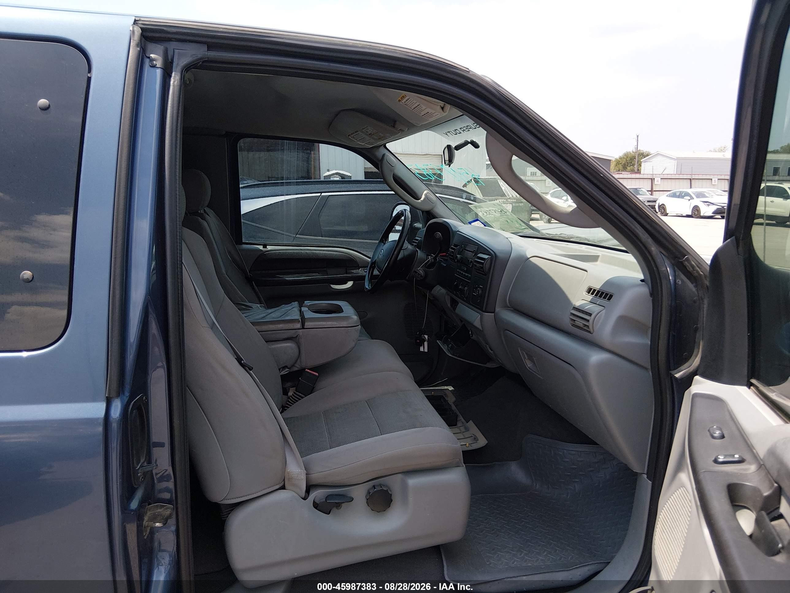 2005 Ford F-250 Lariat/xl/xlt Blue vin: 1FTNX20555EC39353