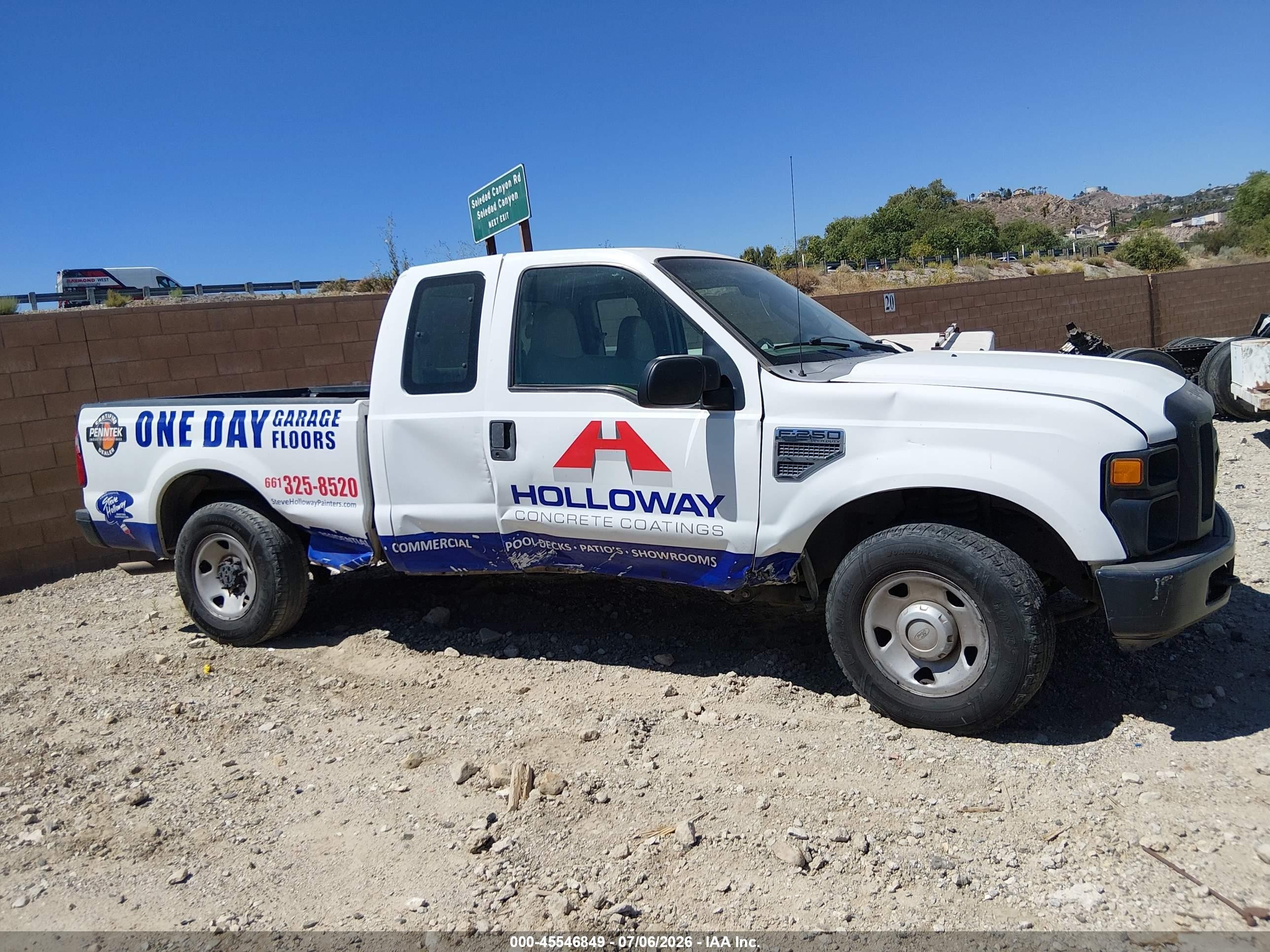 2008 Ford Super Duty F-250 Srw Lariat/xl/xlt White vin: 1FTNX20558EB86545