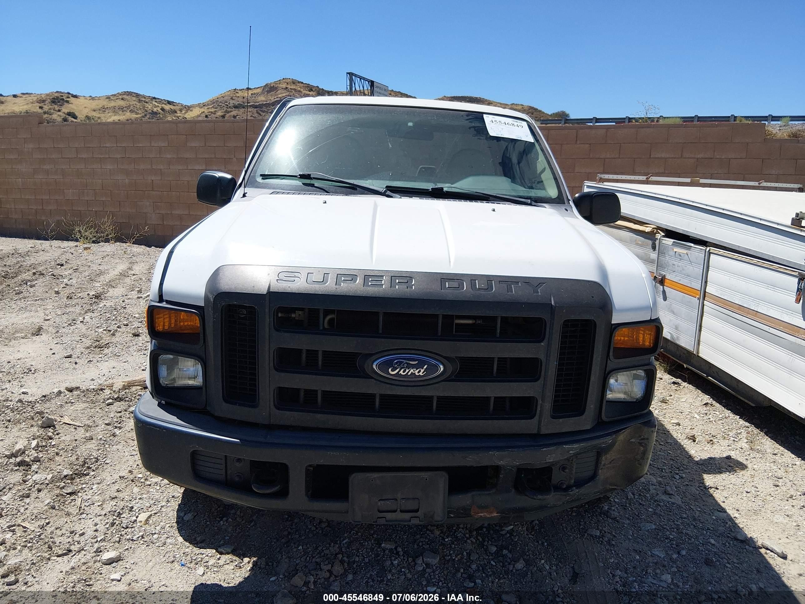 2008 Ford Super Duty F-250 Srw Lariat/xl/xlt White vin: 1FTNX20558EB86545