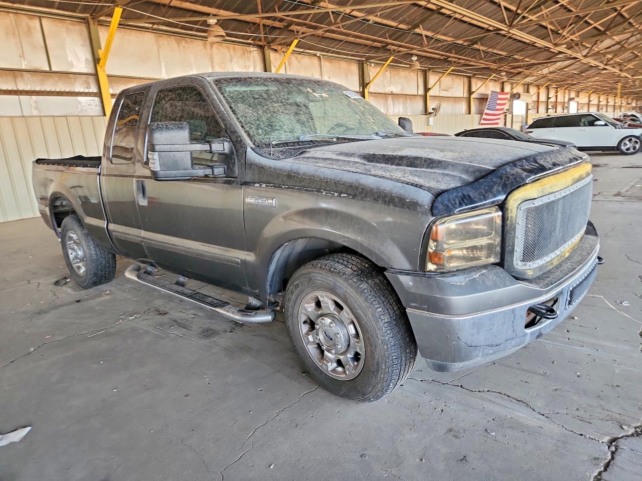 2005 Ford F250 Super Duty Gray vin: 1FTNX20585EB60808