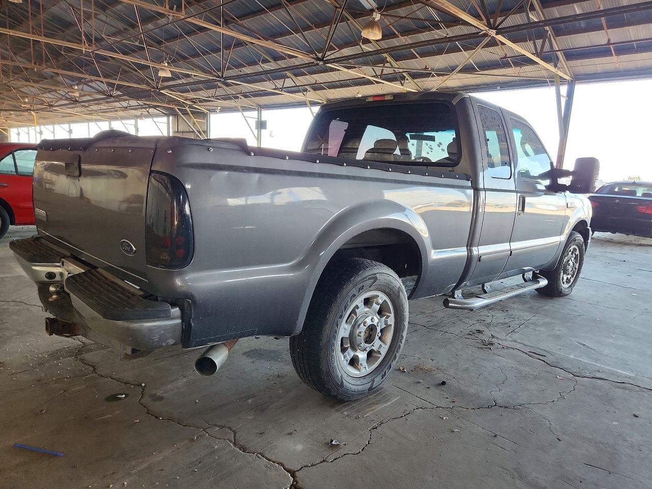 2005 Ford F250 Super Duty Gray vin: 1FTNX20585EB60808