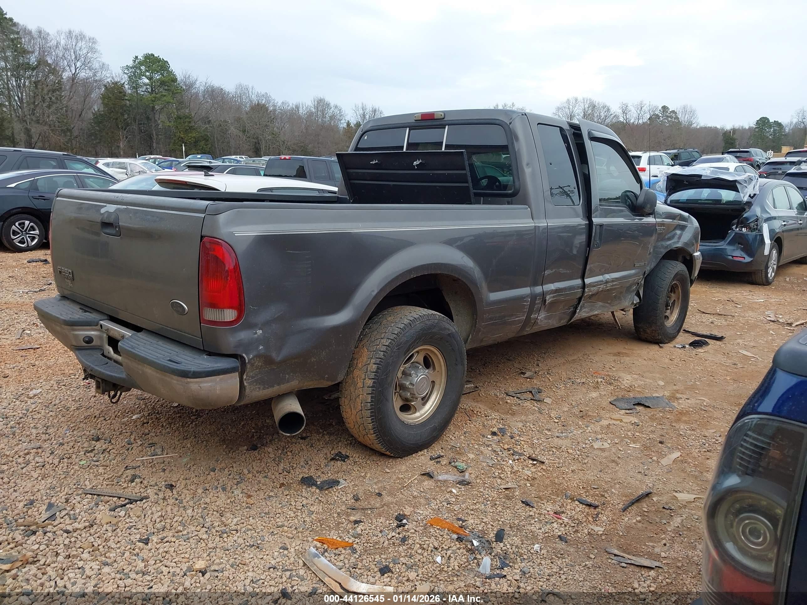 2002 Ford F-250 Lariat/xl/xlt Gray vin: 1FTNX20F02EC11156