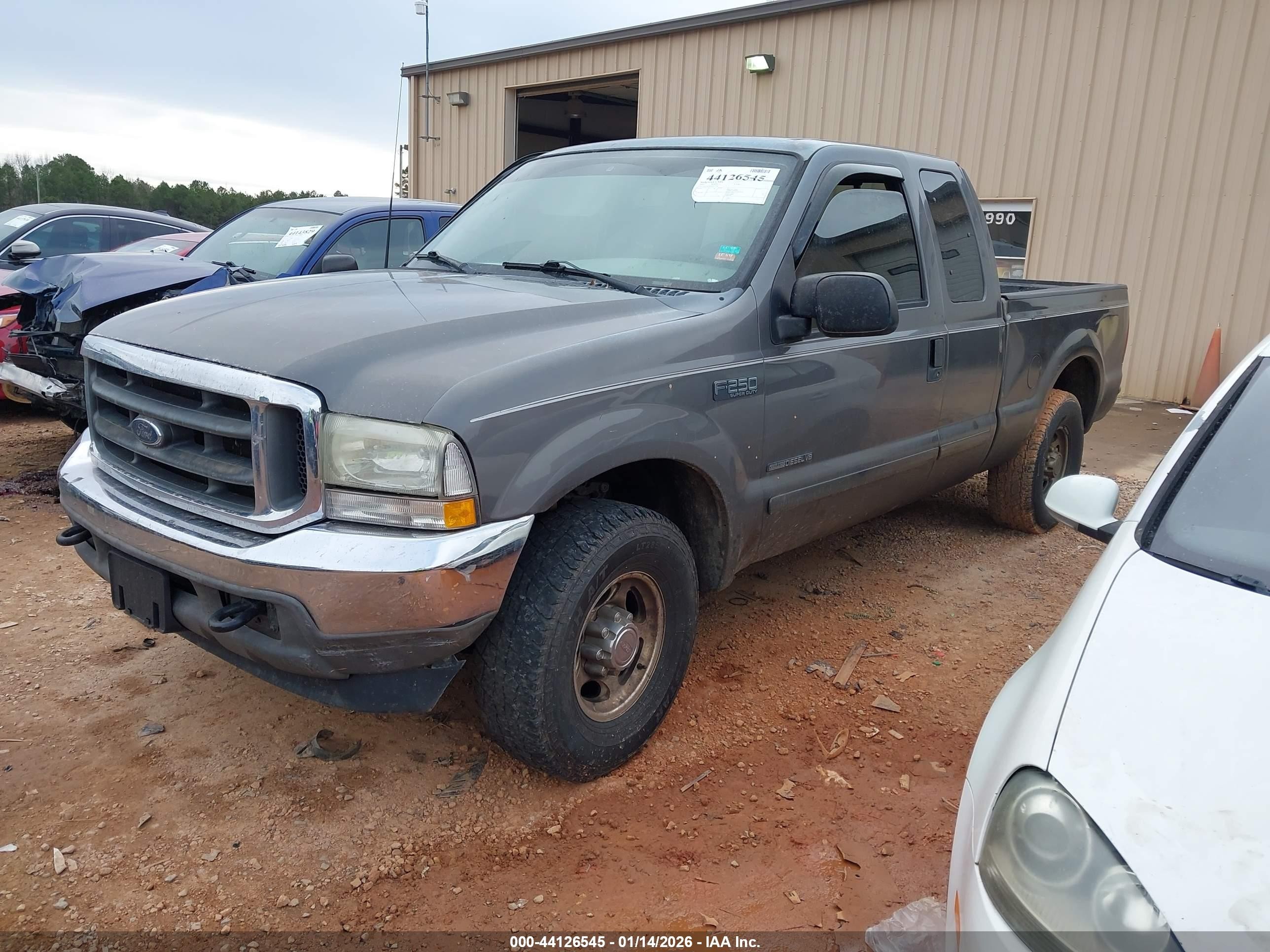 2002 Ford F-250 Lariat/xl/xlt Gray vin: 1FTNX20F02EC11156