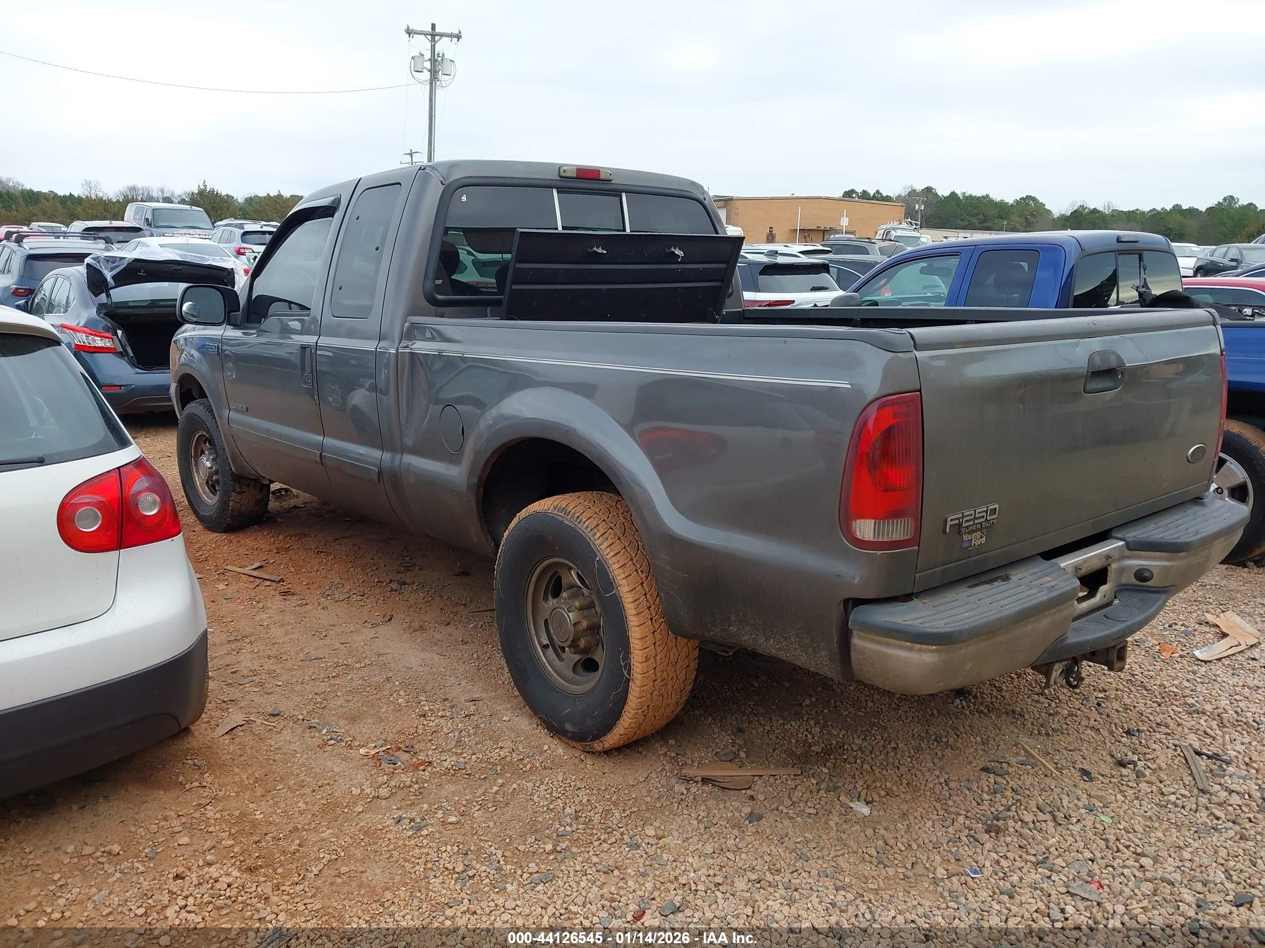 2002 Ford F-250 Lariat/xl/xlt Gray vin: 1FTNX20F02EC11156