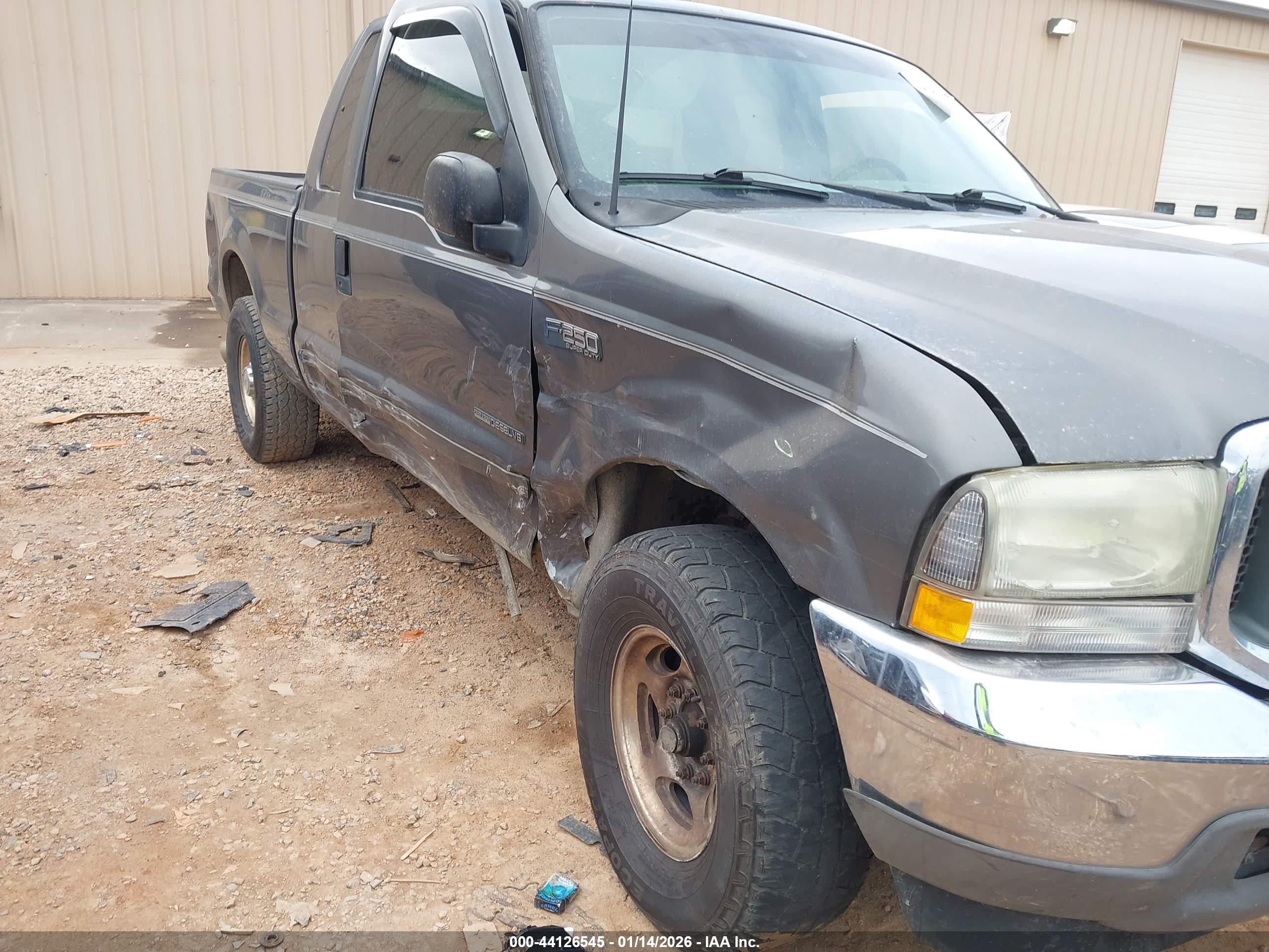 2002 Ford F-250 Lariat/xl/xlt Gray vin: 1FTNX20F02EC11156