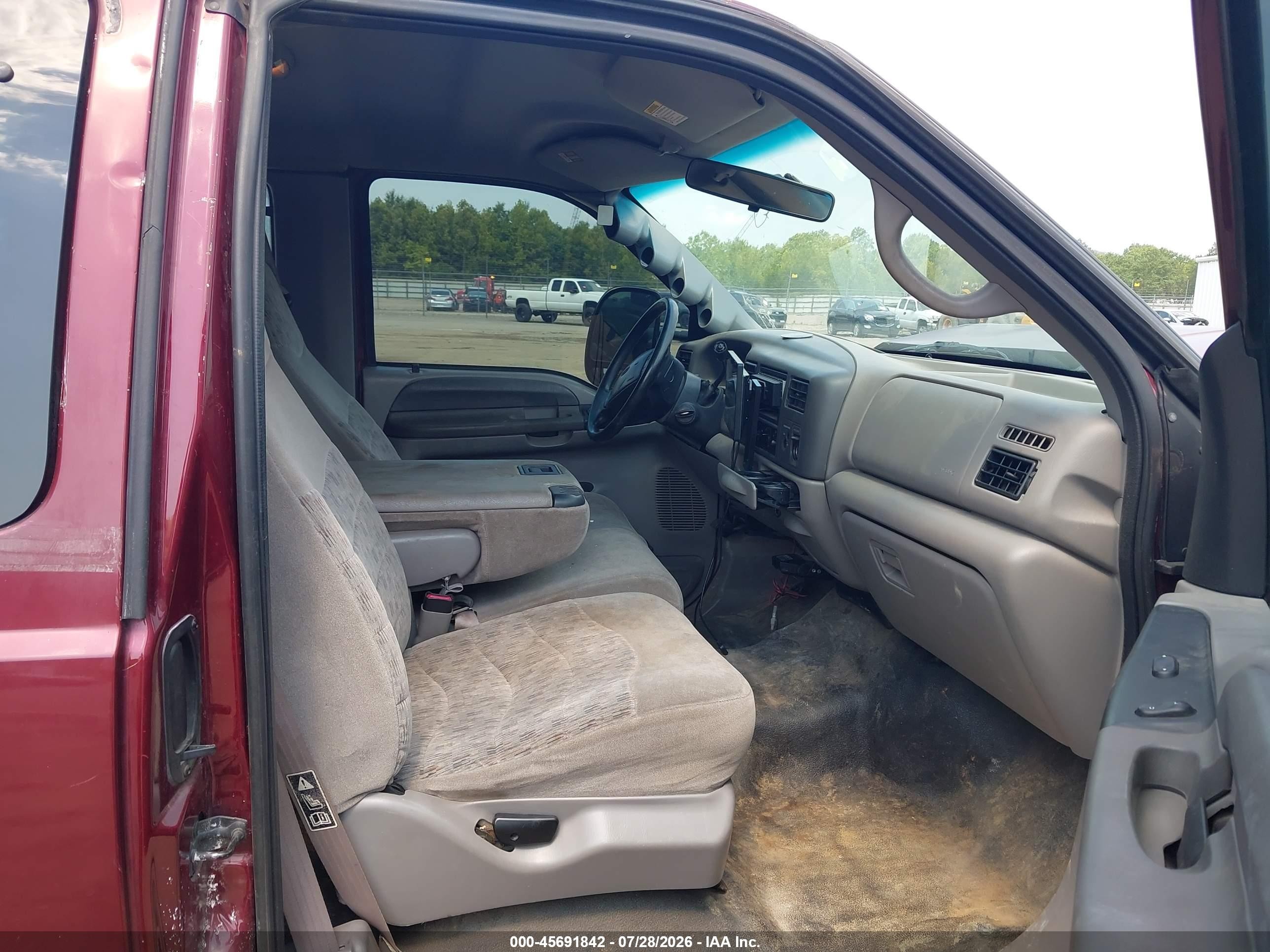 2000 Ford F-250 Lariat/xl/xlt Red vin: 1FTNX20F1YEC53988