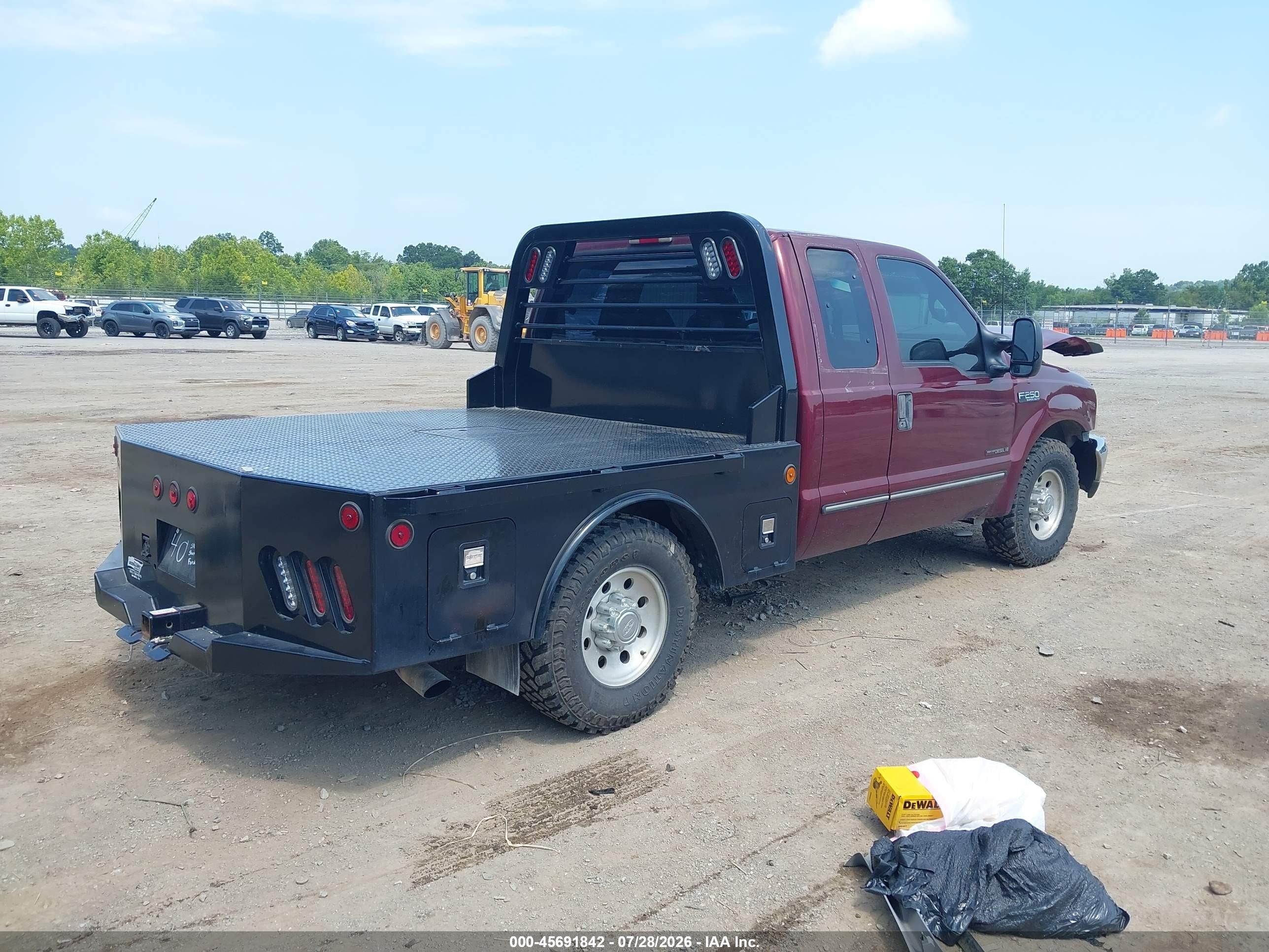 2000 Ford F-250 Lariat/xl/xlt Red vin: 1FTNX20F1YEC53988