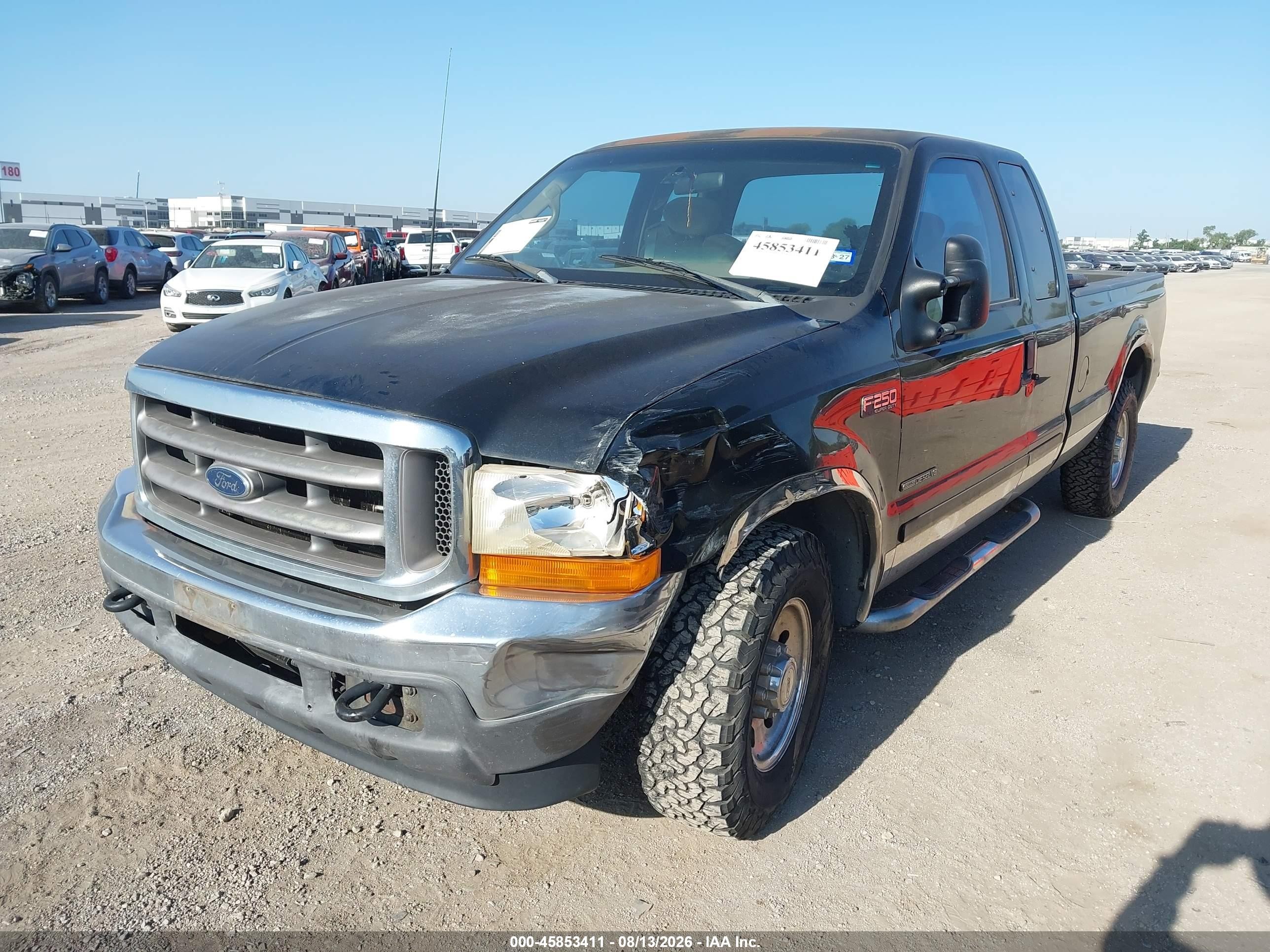 2001 Ford F-250 Lariat/xl/xlt Black vin: 1FTNX20F21EC42648